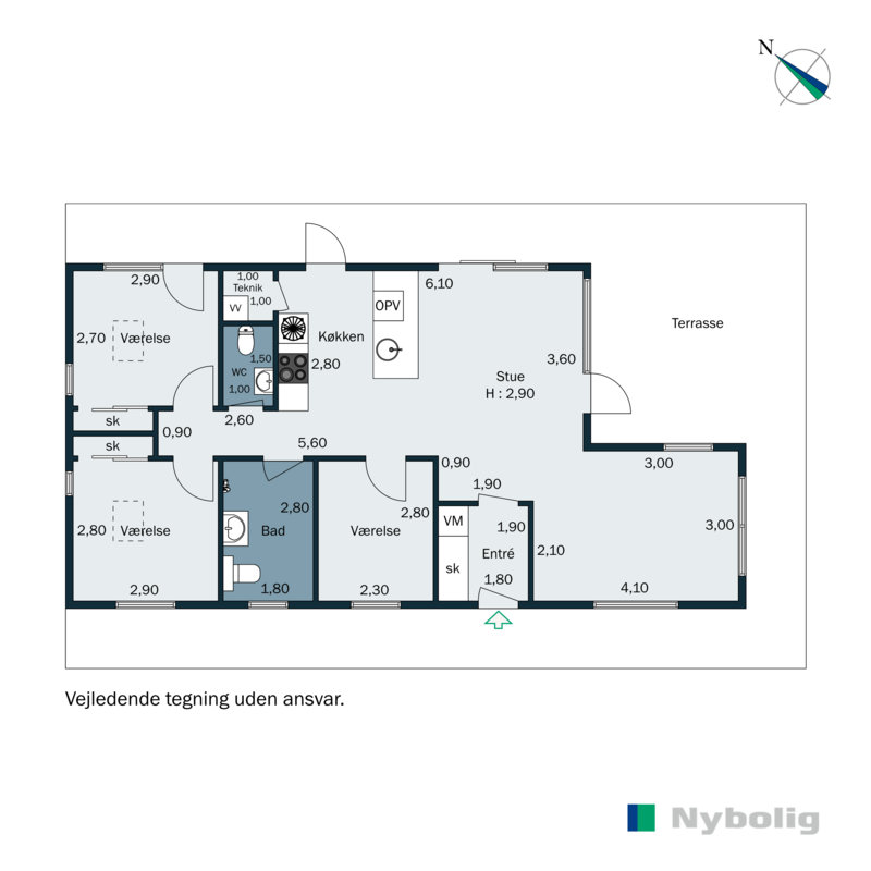 Plantegninger billede af Blokhusskoven 31, 6100 Haderslev