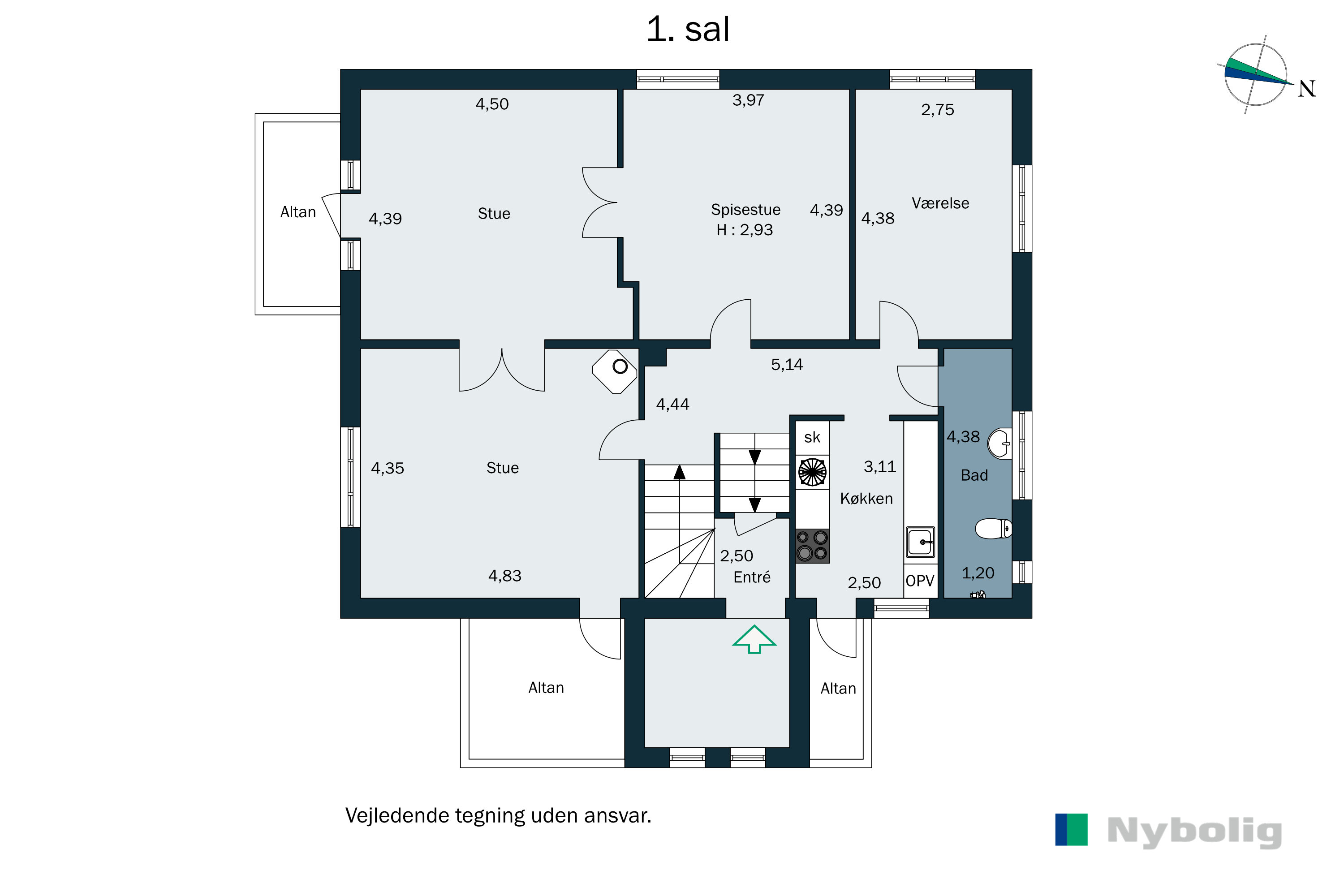 Plantegninger billede af Hellerupvej 86, 1., 2900 Hellerup