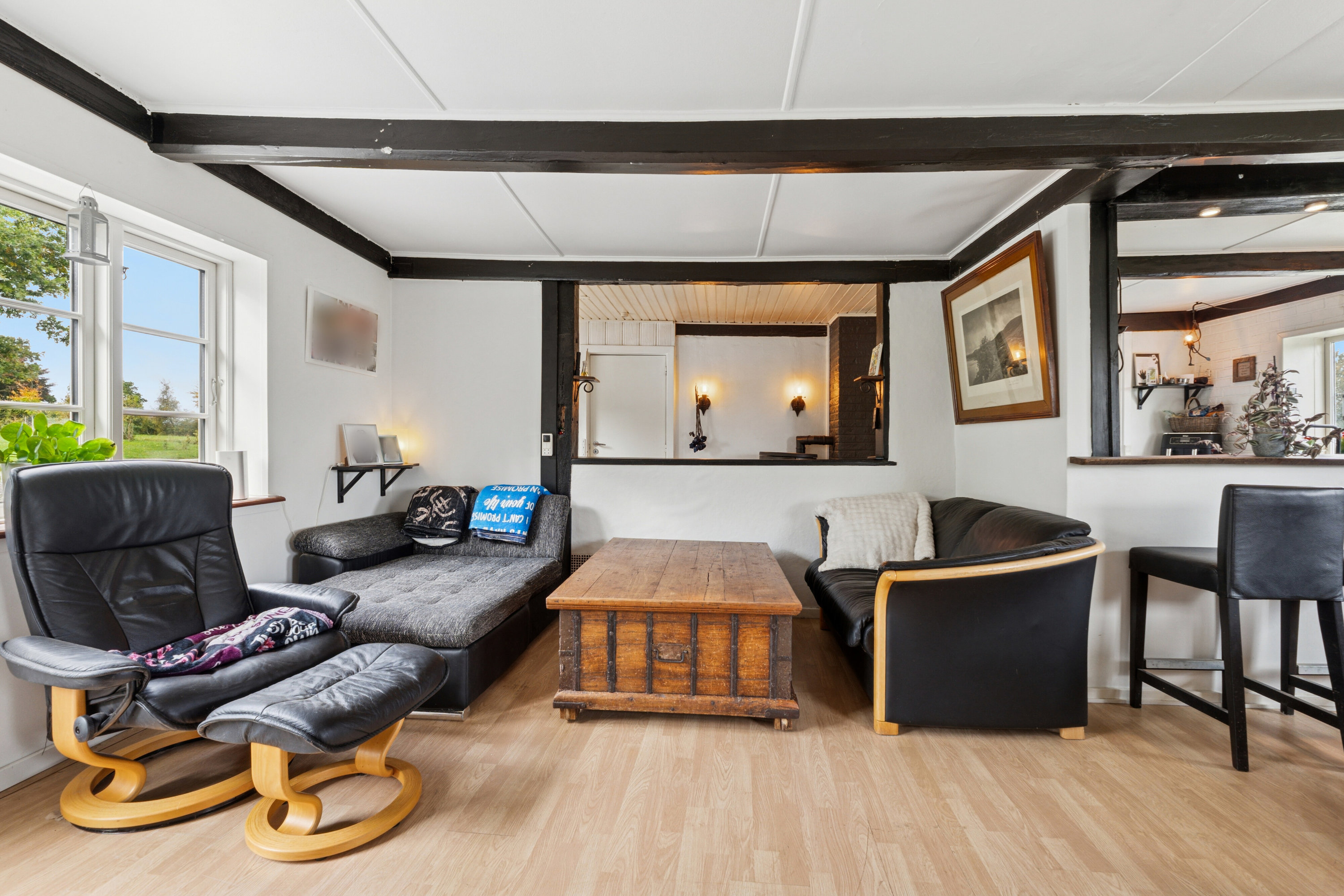 Fremhævet stue billede i fuldskærmstilstand. Billede af Løgeskov 64A, 5771 Stenstrup