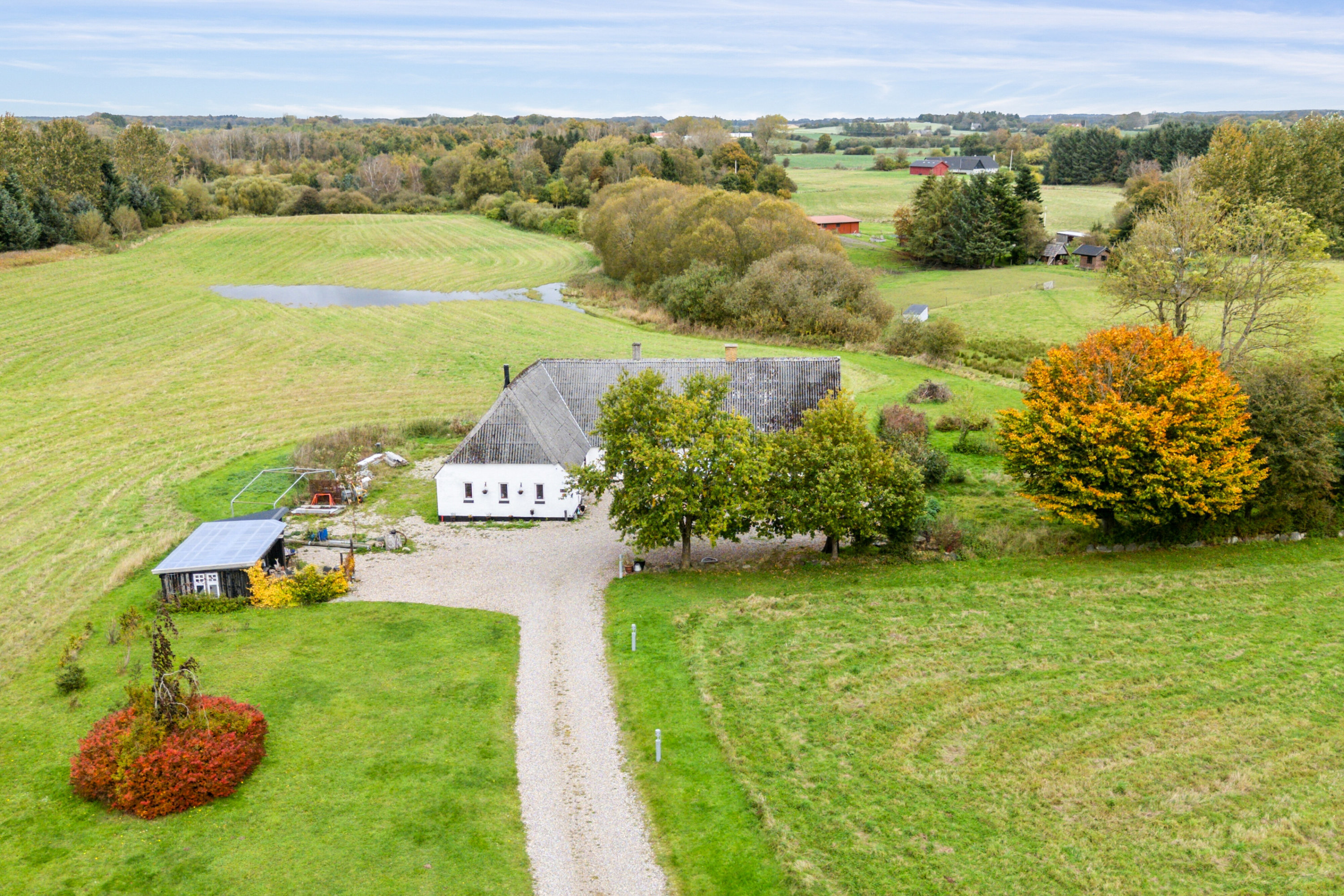 Fremhævet luftfoto billede i fuldskærmstilstand. Billede af Løgeskov 64A, 5771 Stenstrup
