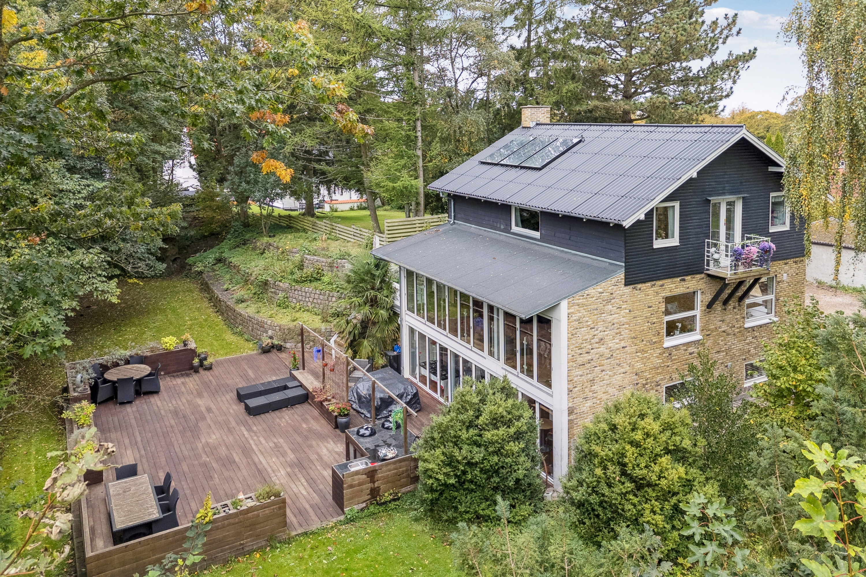 Fremhævet set fra haven billede i fuldskærmstilstand. Billede af Teglværksvej 8A, 4200 Slagelse