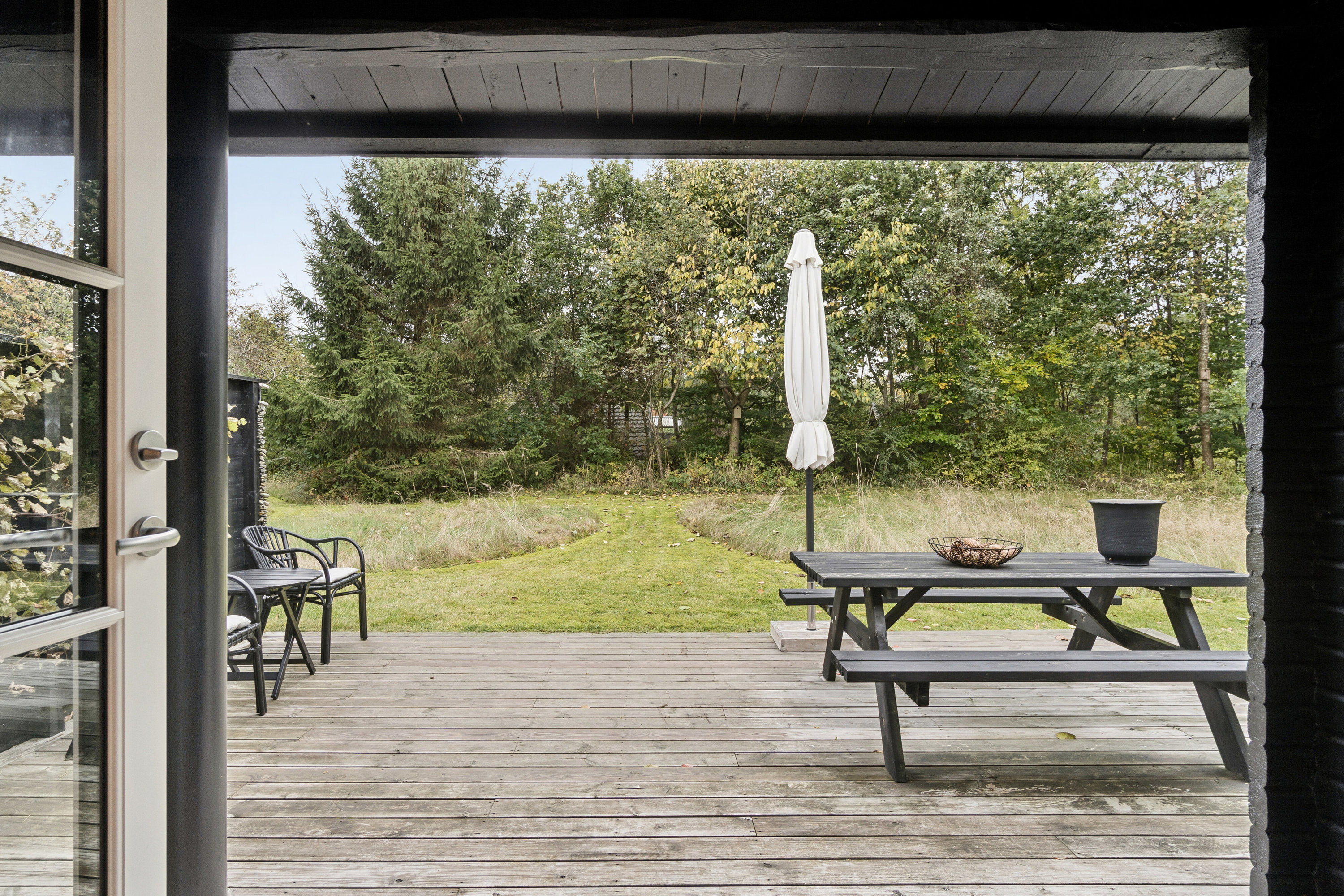 Fremhævet overdækket terrasse billede i fuldskærmstilstand. Billede af Stenbukvej 4, Indelukket, 4550 Asnæs