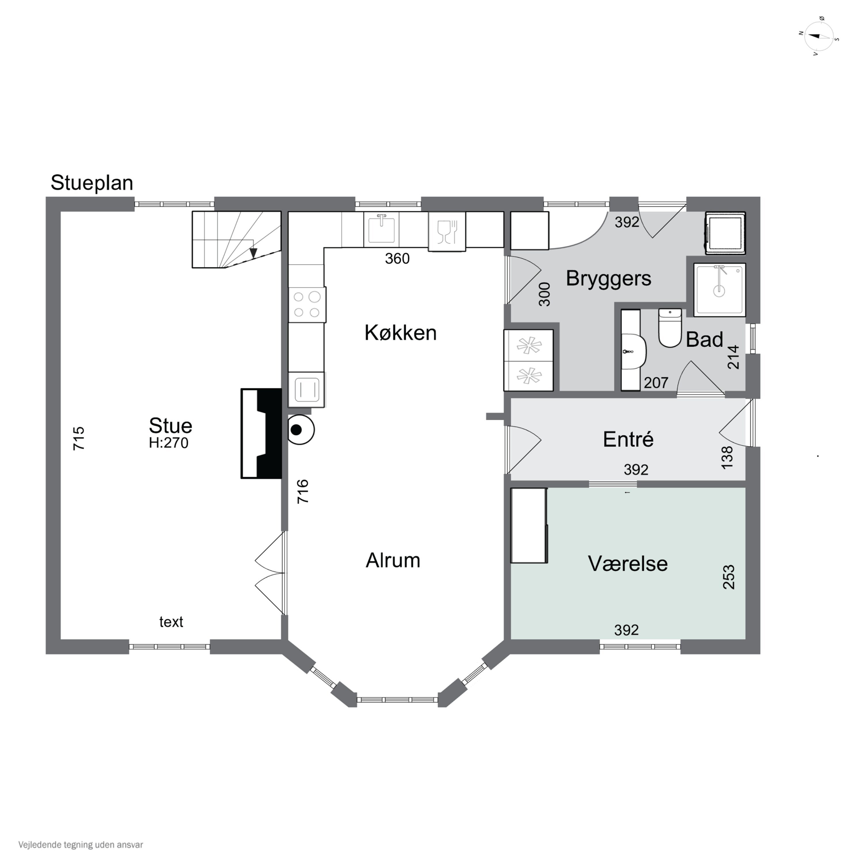 Plantegninger billede af Sdr Bindslevvej 21, 9881 Bindslev