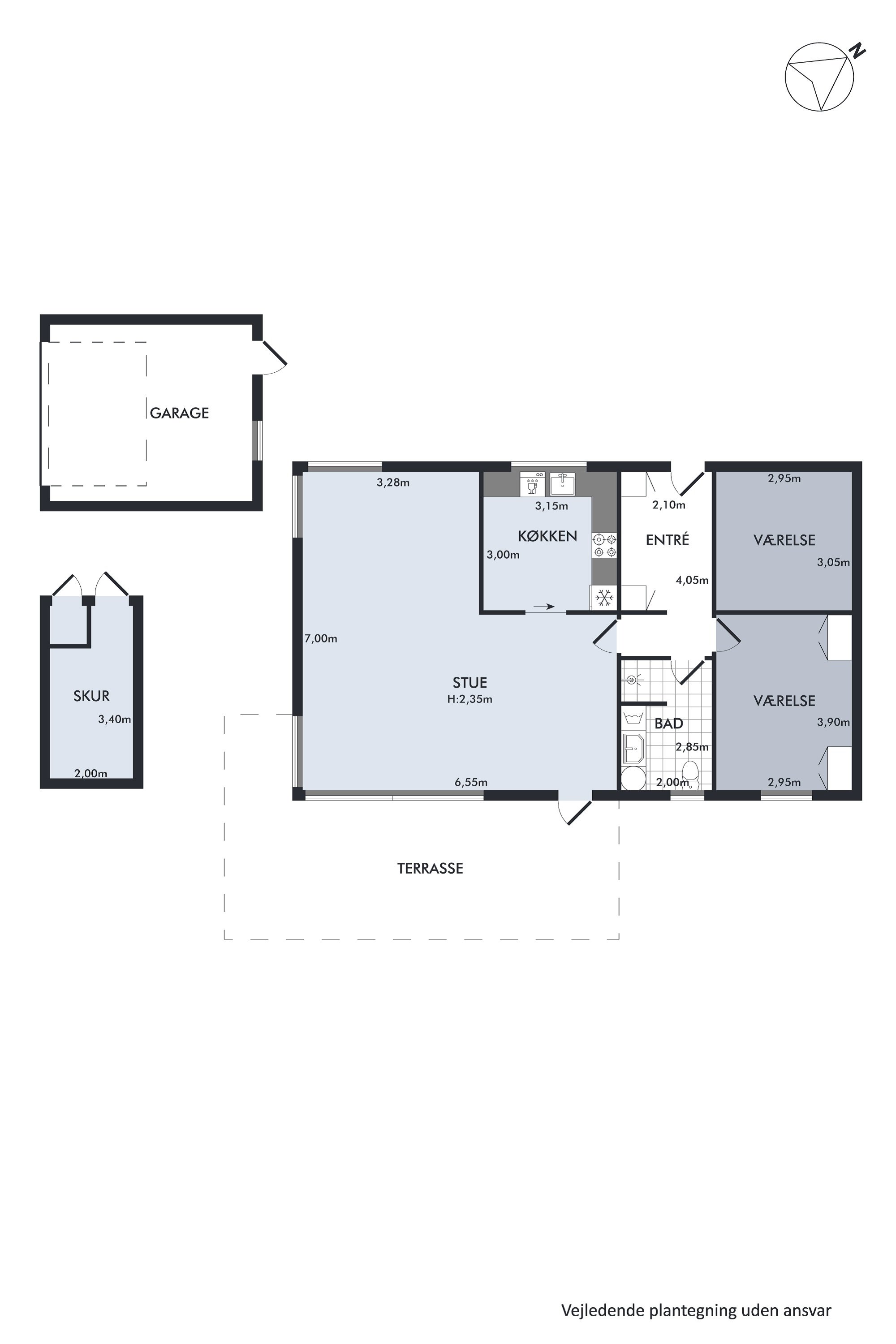 Plantegninger billede af Østervænget 32, 8840 Rødkærsbro