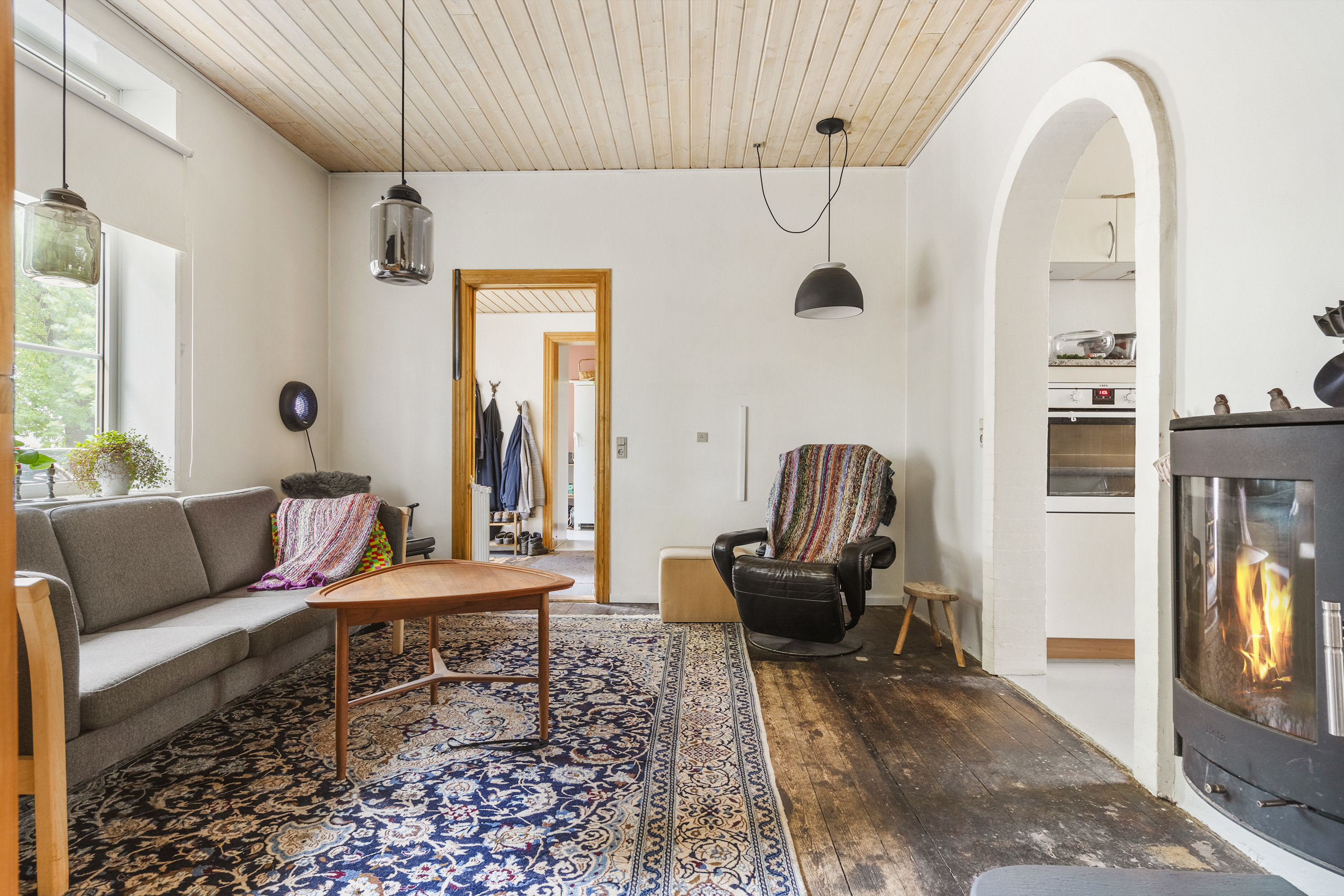 Fremhævet stue billede i fuldskærmstilstand. Billede af Tistrup Kirkevej 14, 6862 Tistrup