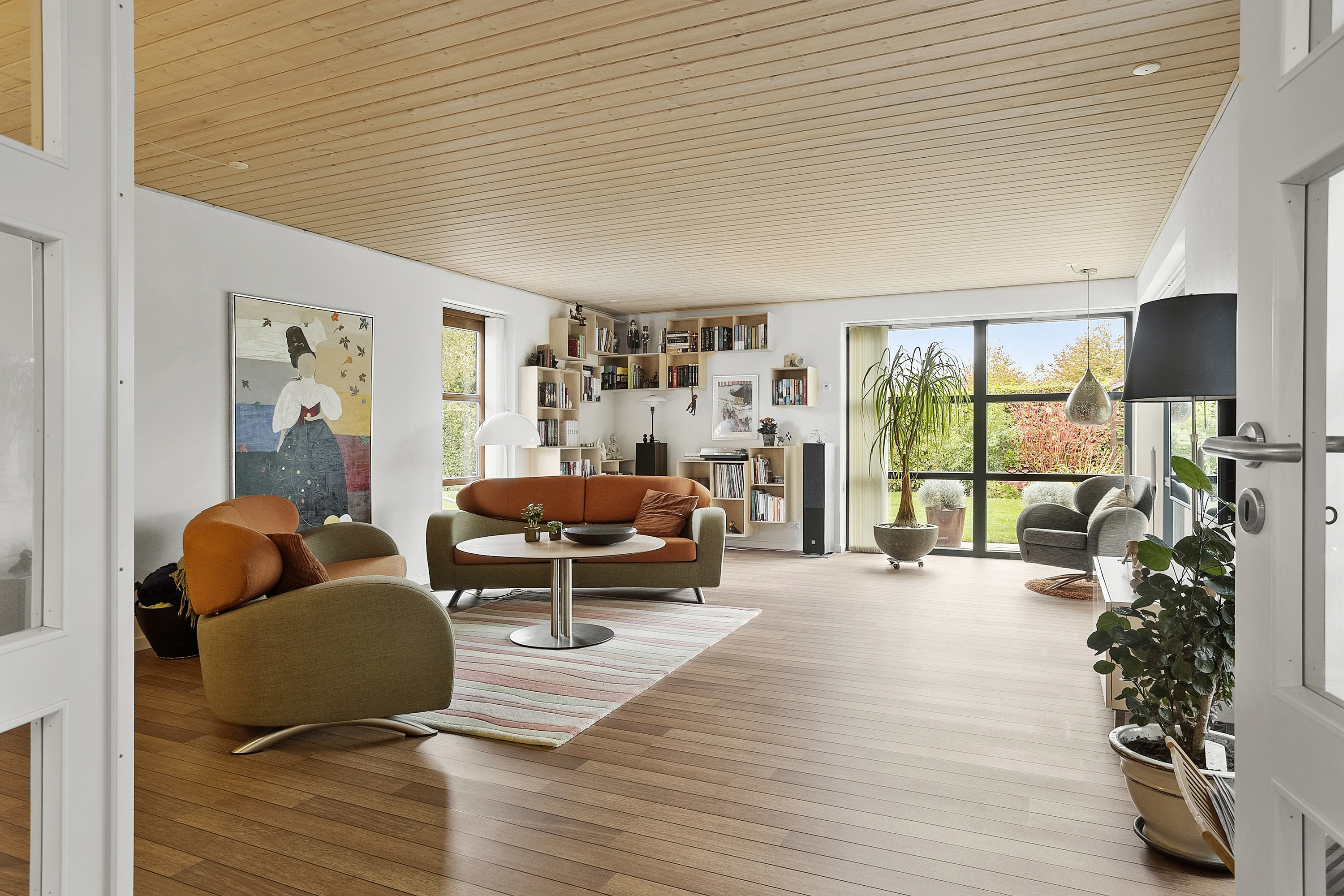 Fremhævet stue billede i fuldskærmstilstand. Billede af Mannehøj 8, 6600 Vejen