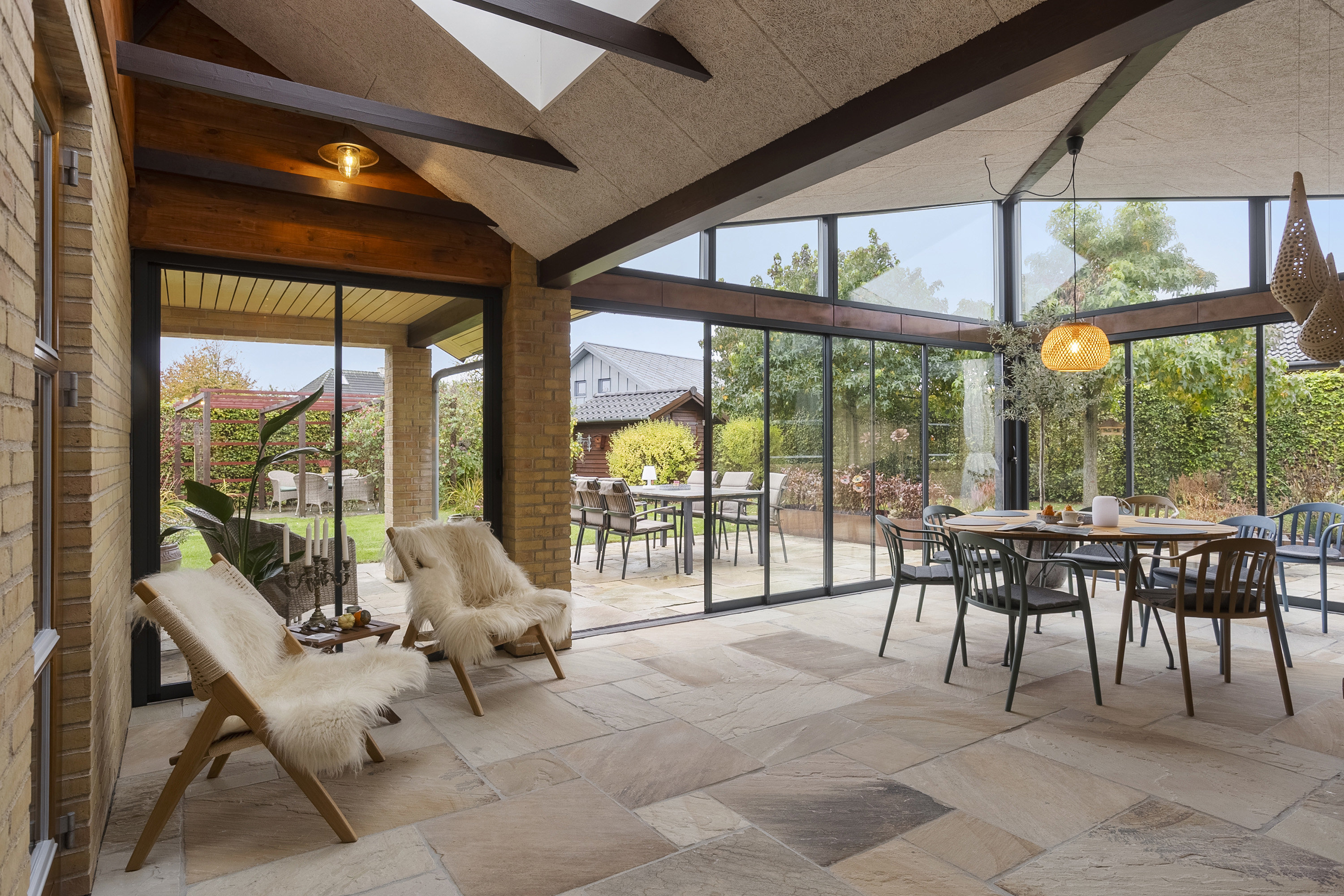 Fremhævet havestue billede i fuldskærmstilstand. Billede af Mannehøj 8, 6600 Vejen