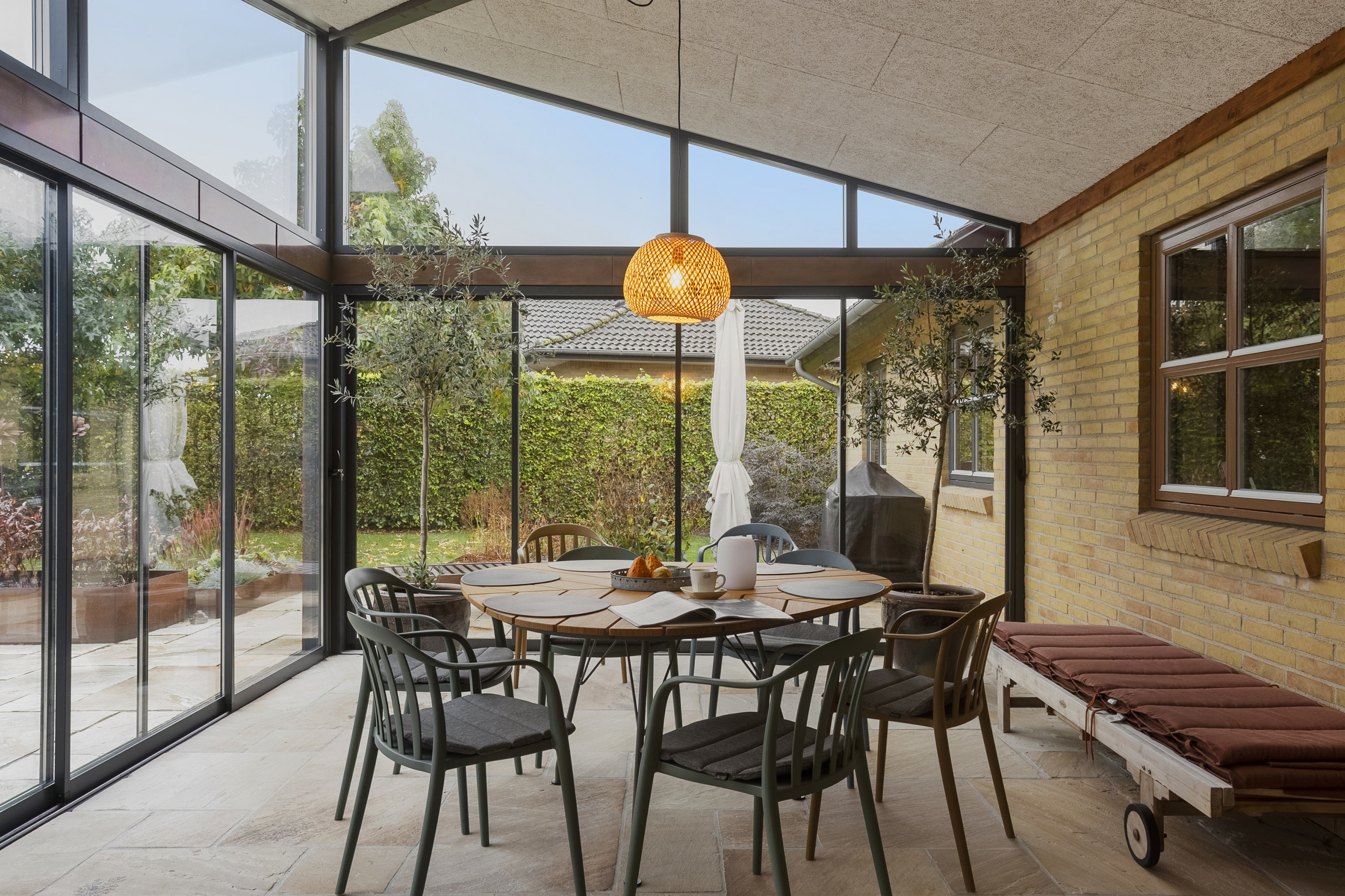 Fremhævet havestue billede i fuldskærmstilstand. Billede af Mannehøj 8, 6600 Vejen