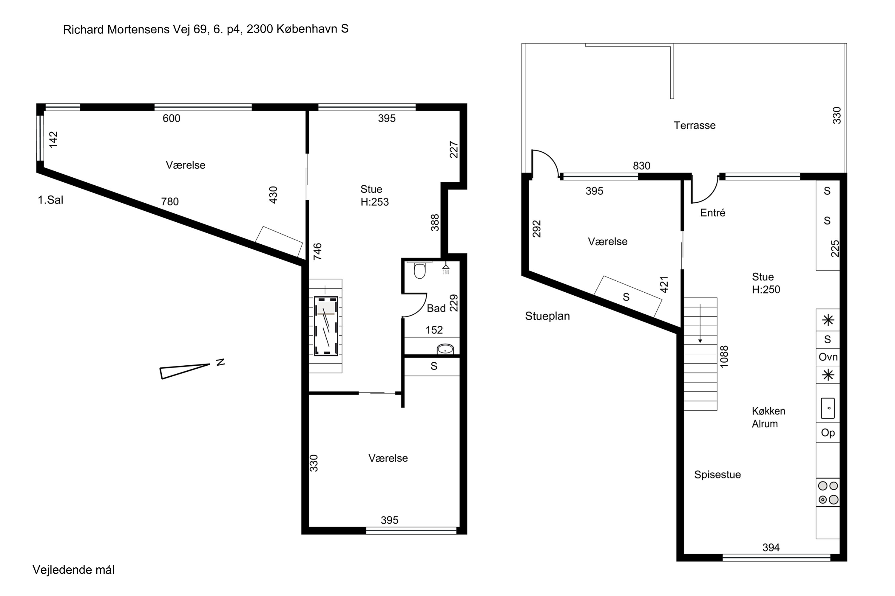 Plantegninger billede af Richard Mortensens Vej 69, 6. p4., 2300 København S