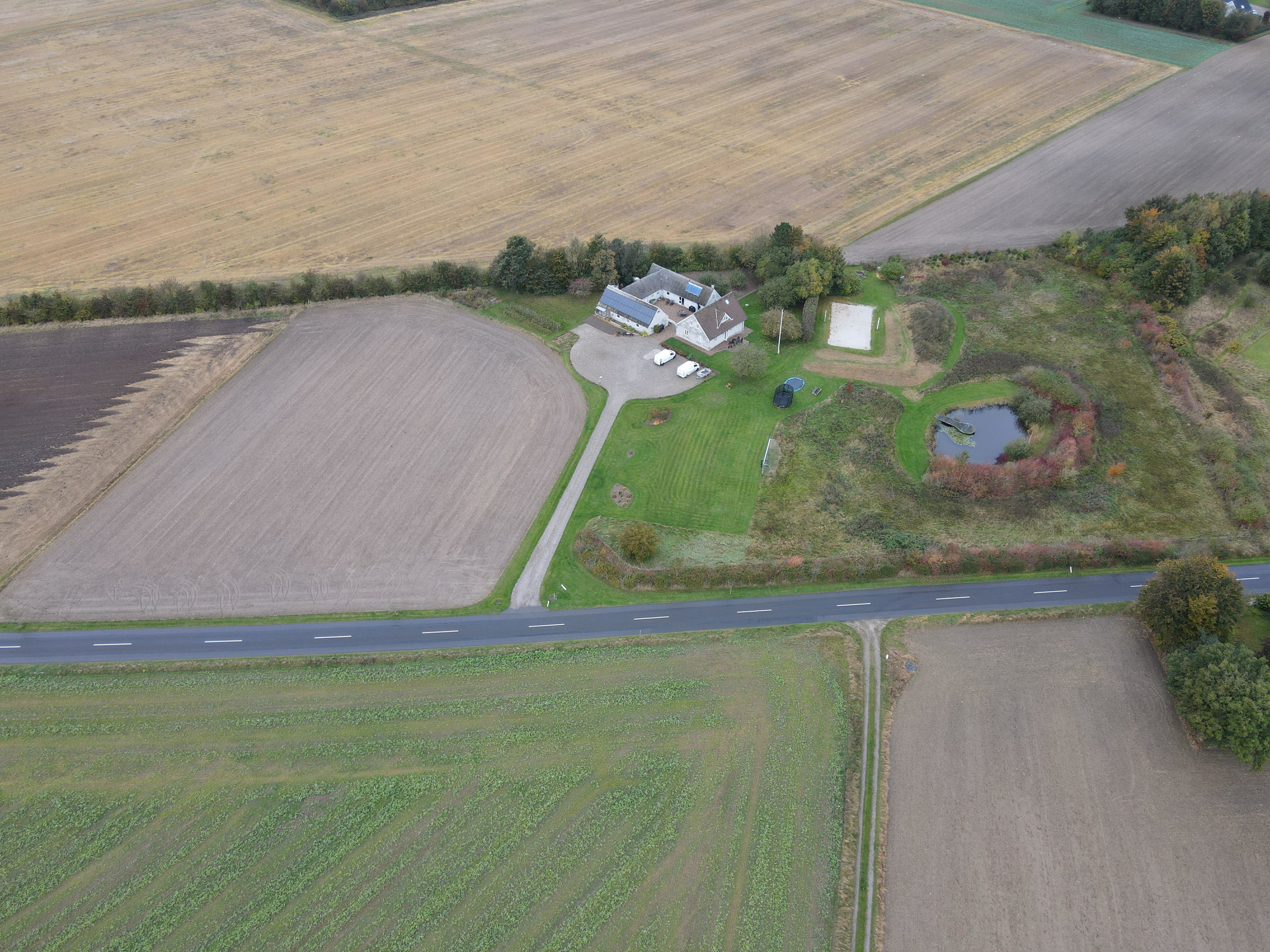 Fremhævet luftfoto billede i fuldskærmstilstand. Billede af Vollerupvej 14, Vollerup, 4200 Slagelse