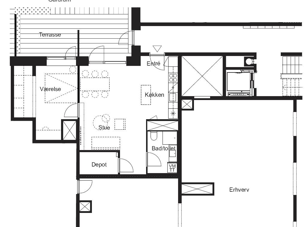 Plantegninger billede af Gammel Køge Landevej 20A, st.., 2500 Valby