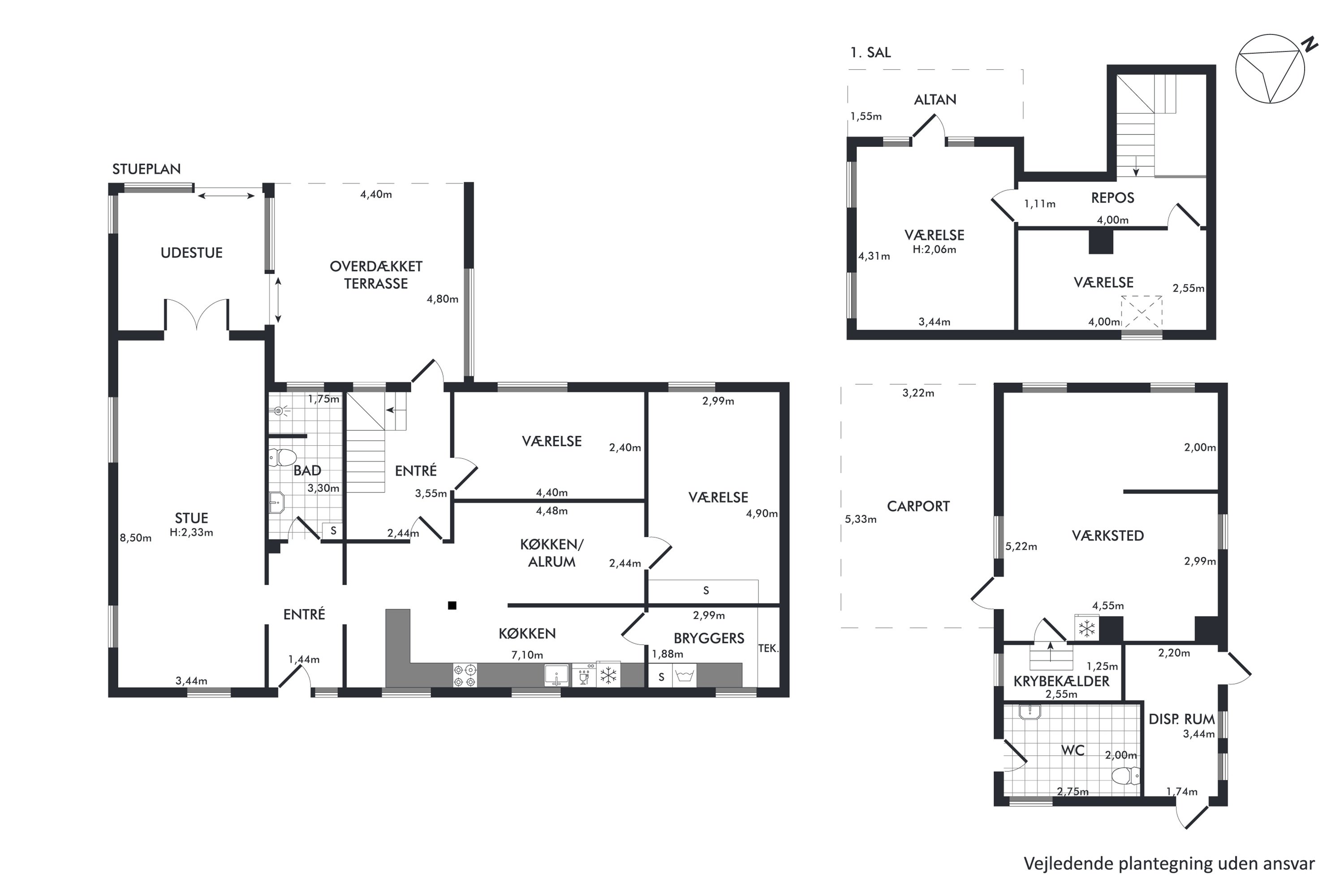 Plantegninger billede af Sørupvej 1, Vetterslev, 4100 Ringsted