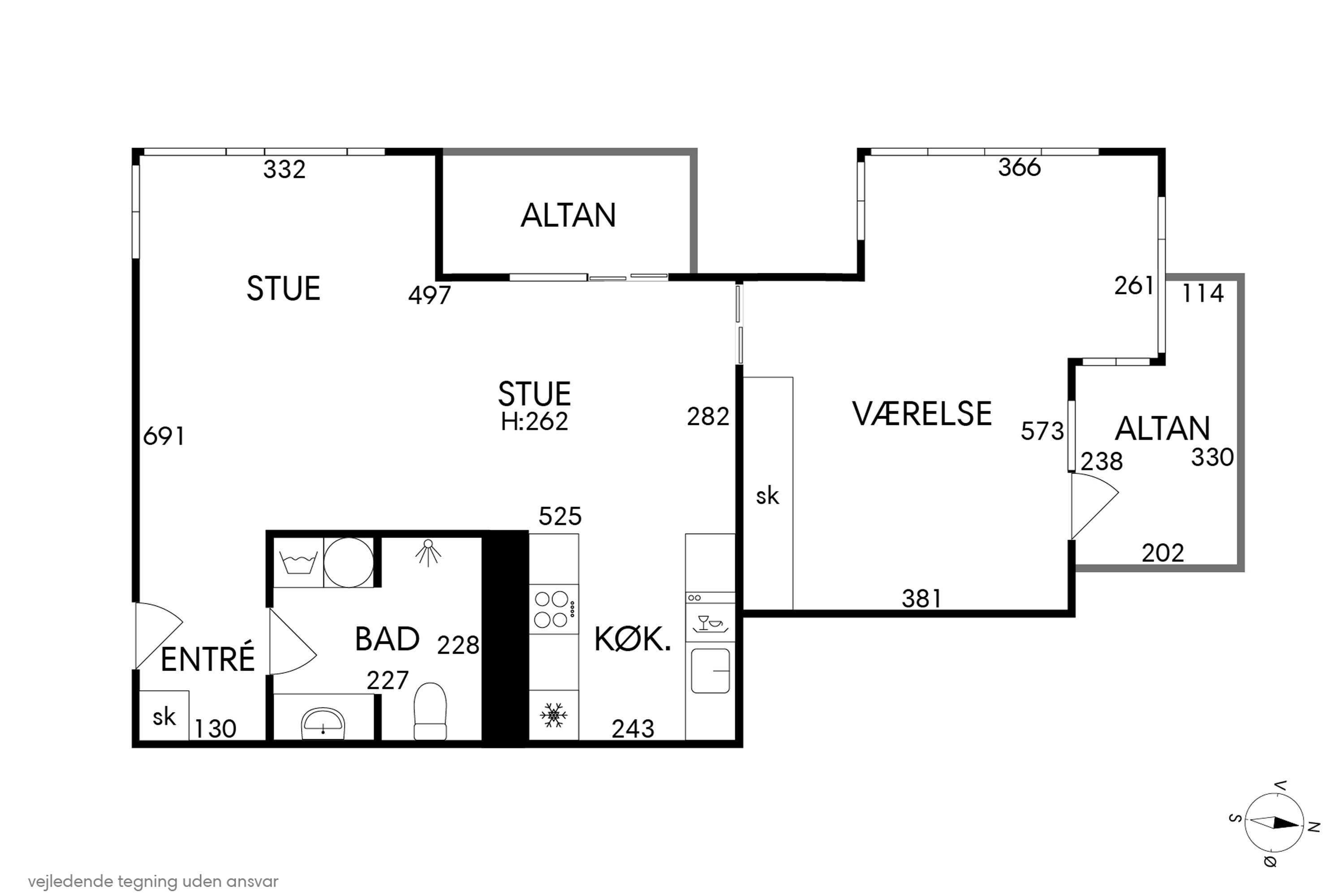 Plantegninger billede af Havneholmen 54, 5. tv., 1561 København V