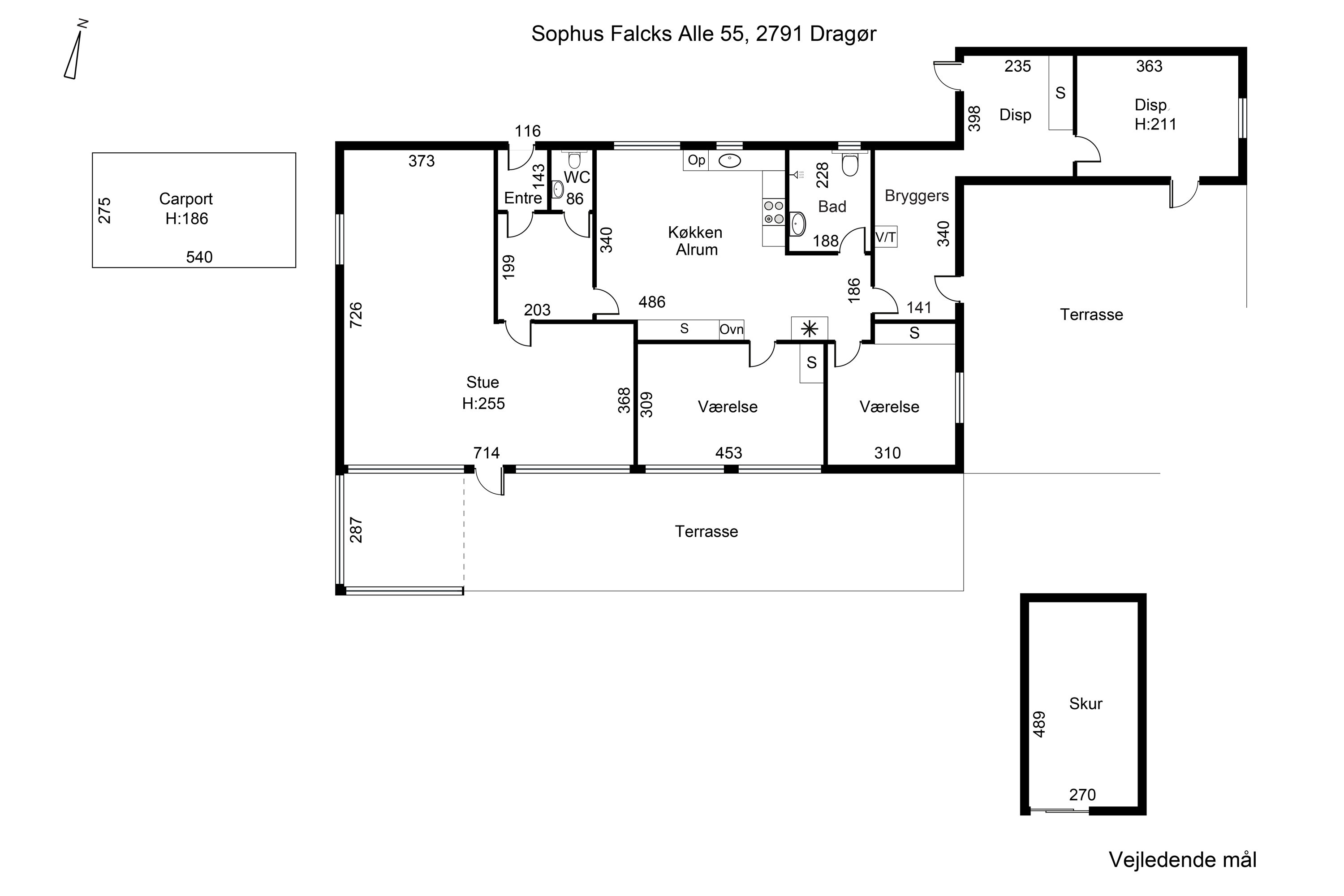 Plantegninger billede af Sophus Falcks Alle 55, 2791 Dragør