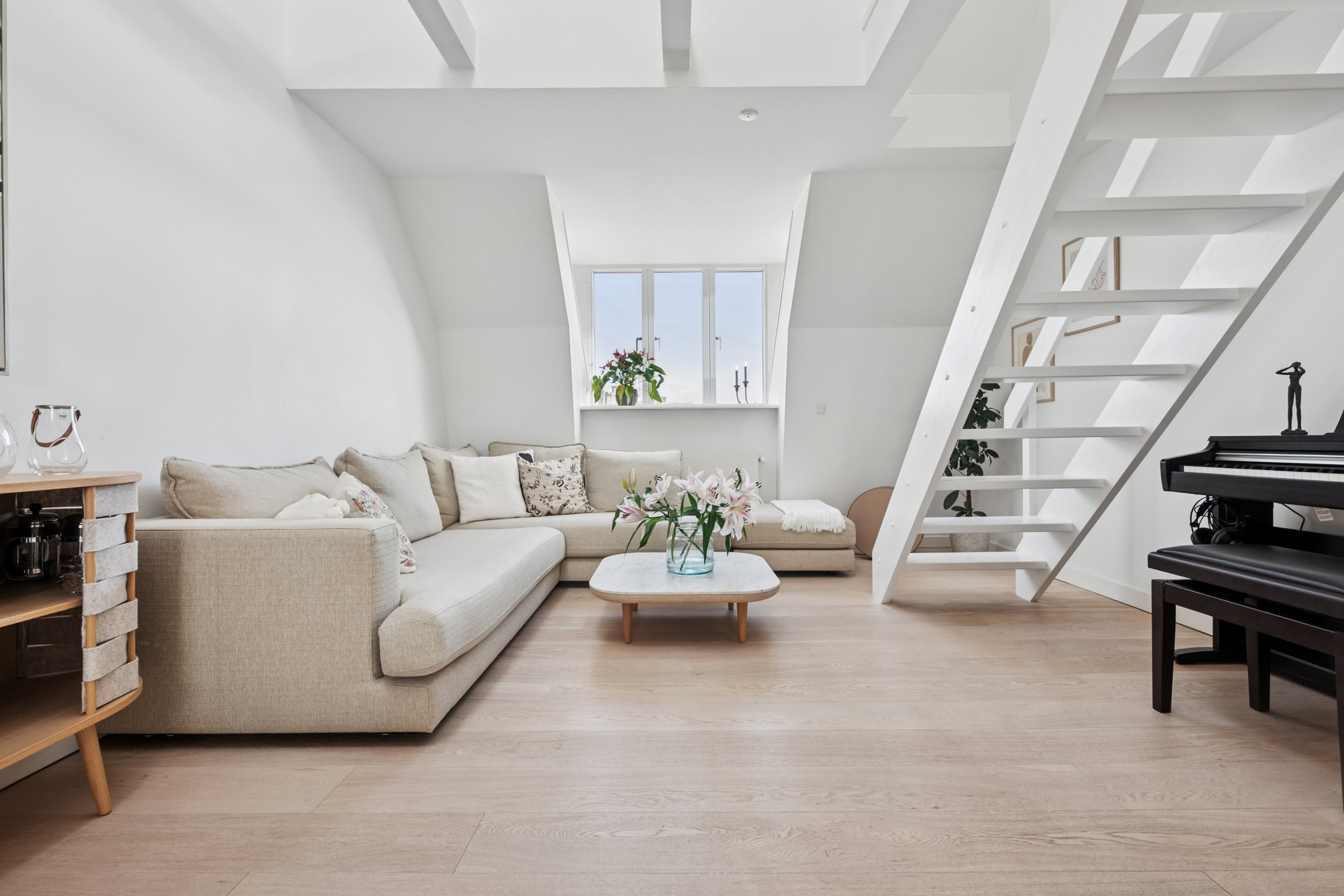 Fremhævet stue billede i fuldskærmstilstand. Billede af Odinsgade 17, 5., 2200 København N