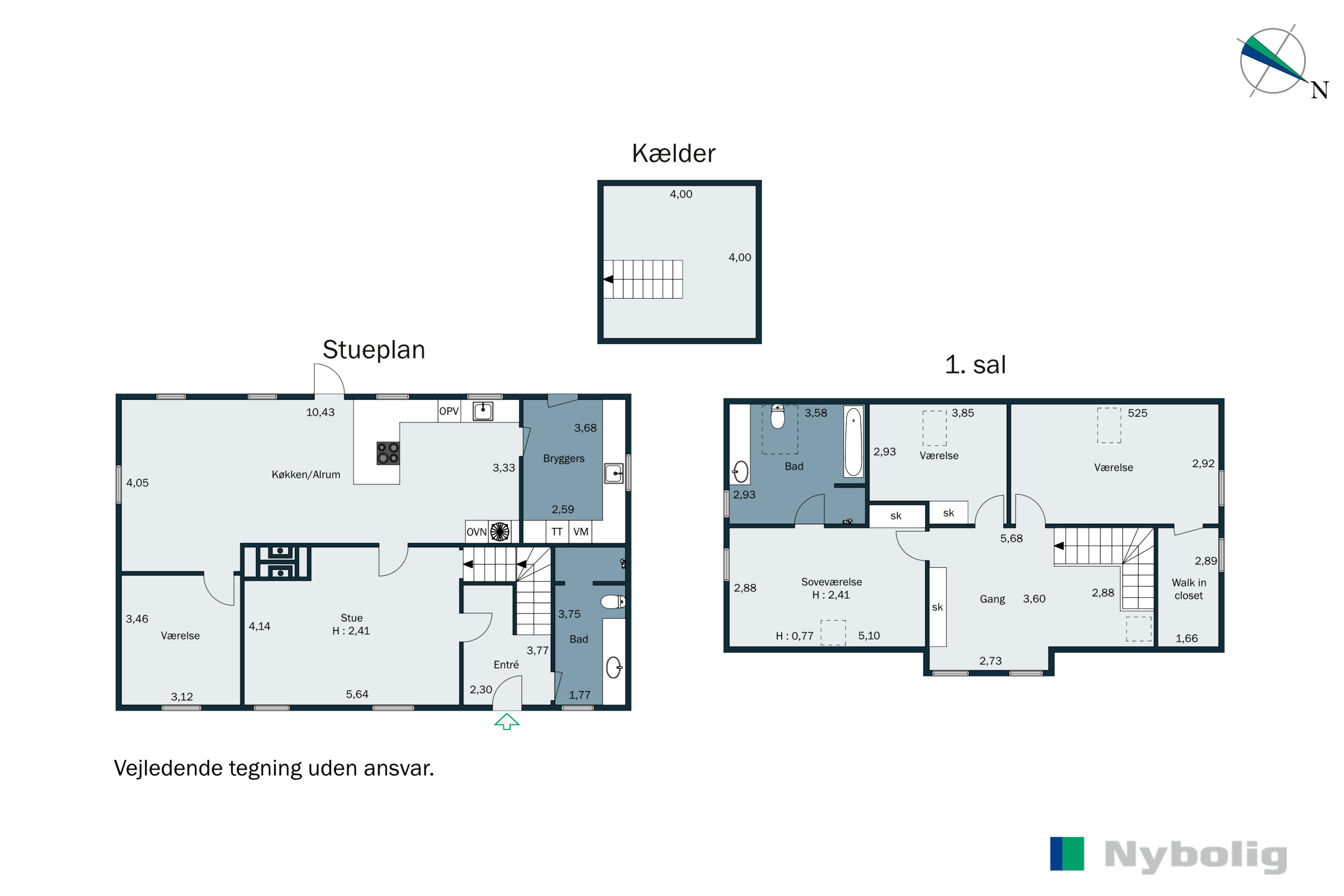 Plantegninger billede af Vardevej 43, Sig, 6800 Varde