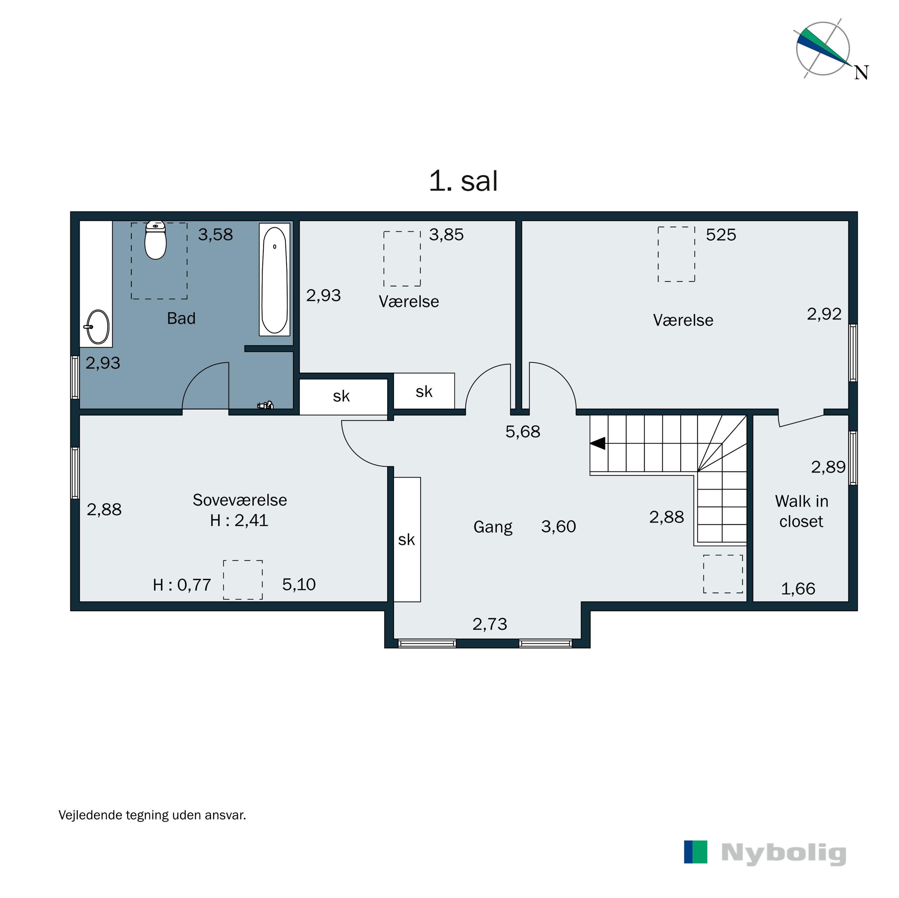 Plantegninger billede af Vardevej 43, Sig, 6800 Varde