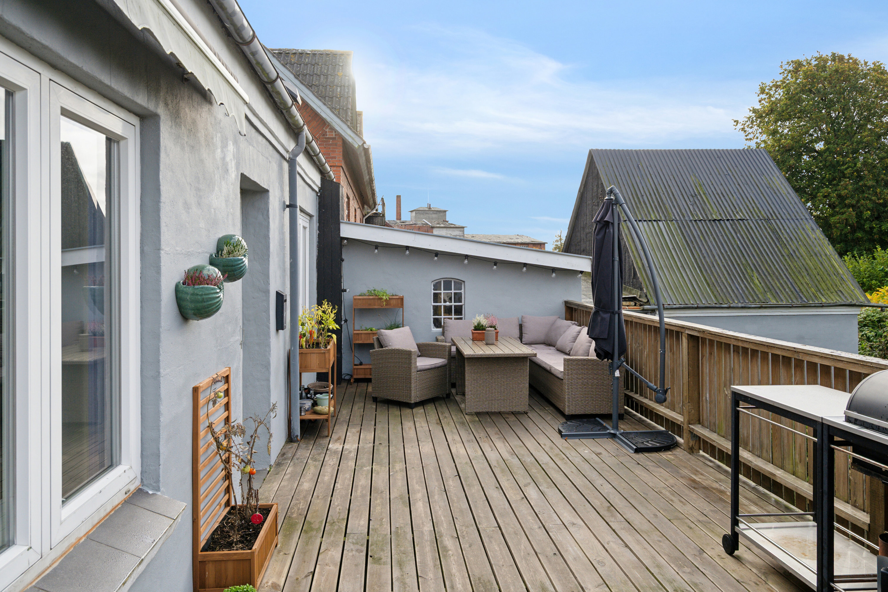 Fremhævet terrasse billede i fuldskærmstilstand. Billede af Højrupvej 31, Højrup, 5750 Ringe