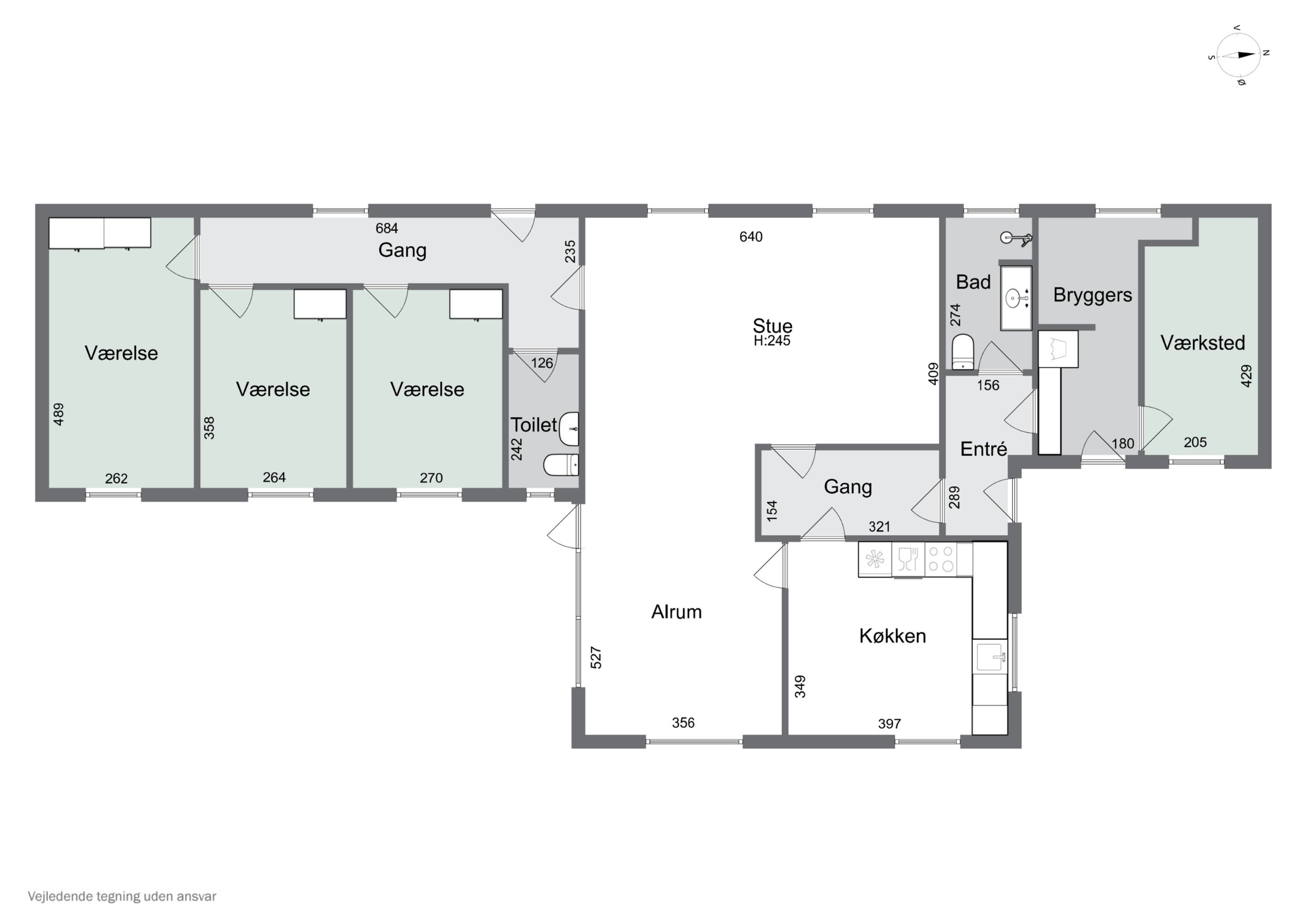 Plantegninger billede af Bøgstedvej 313, Astrup, 9800 Hjørring