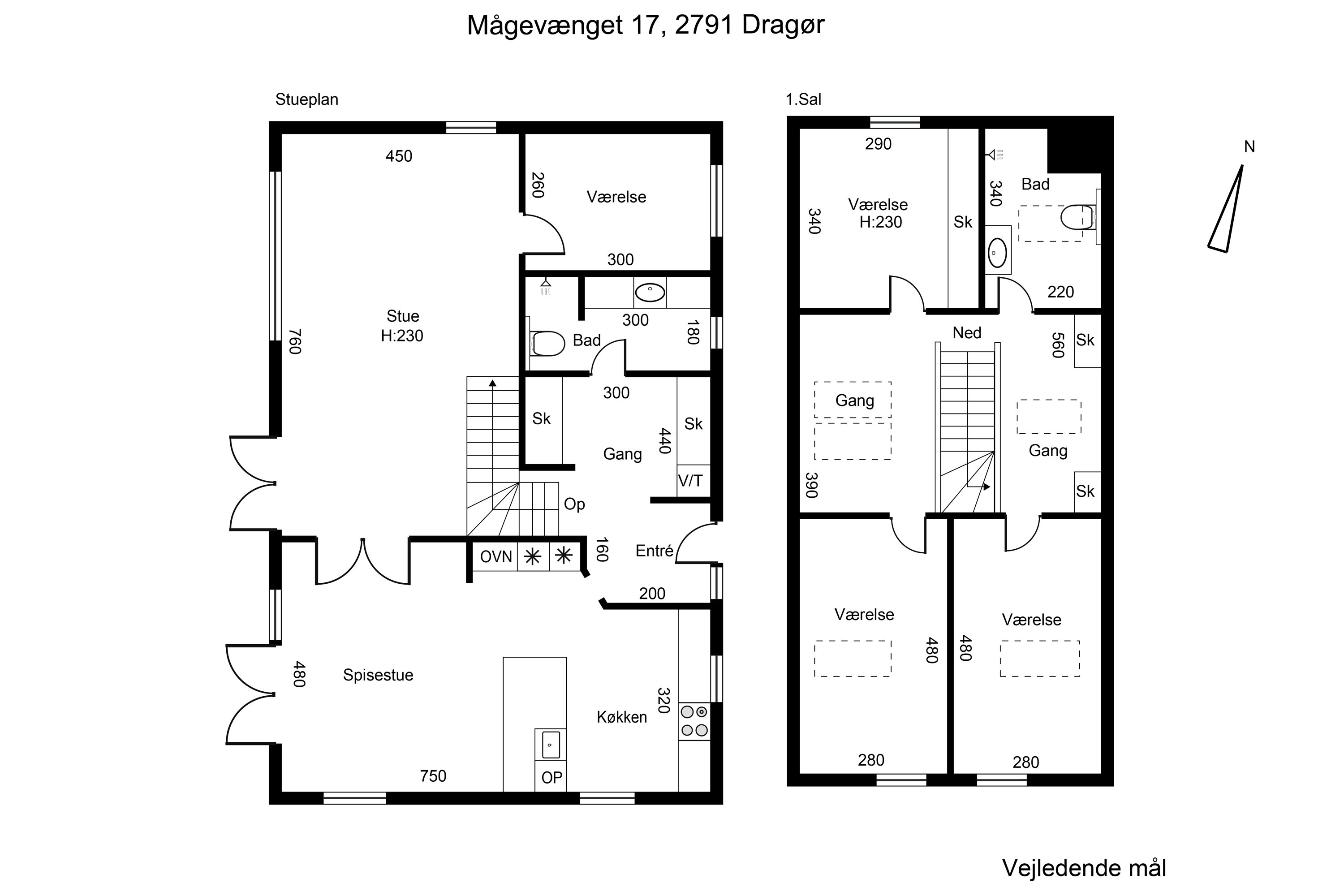 Plantegninger billede af Mågevænget 17, 2791 Dragør