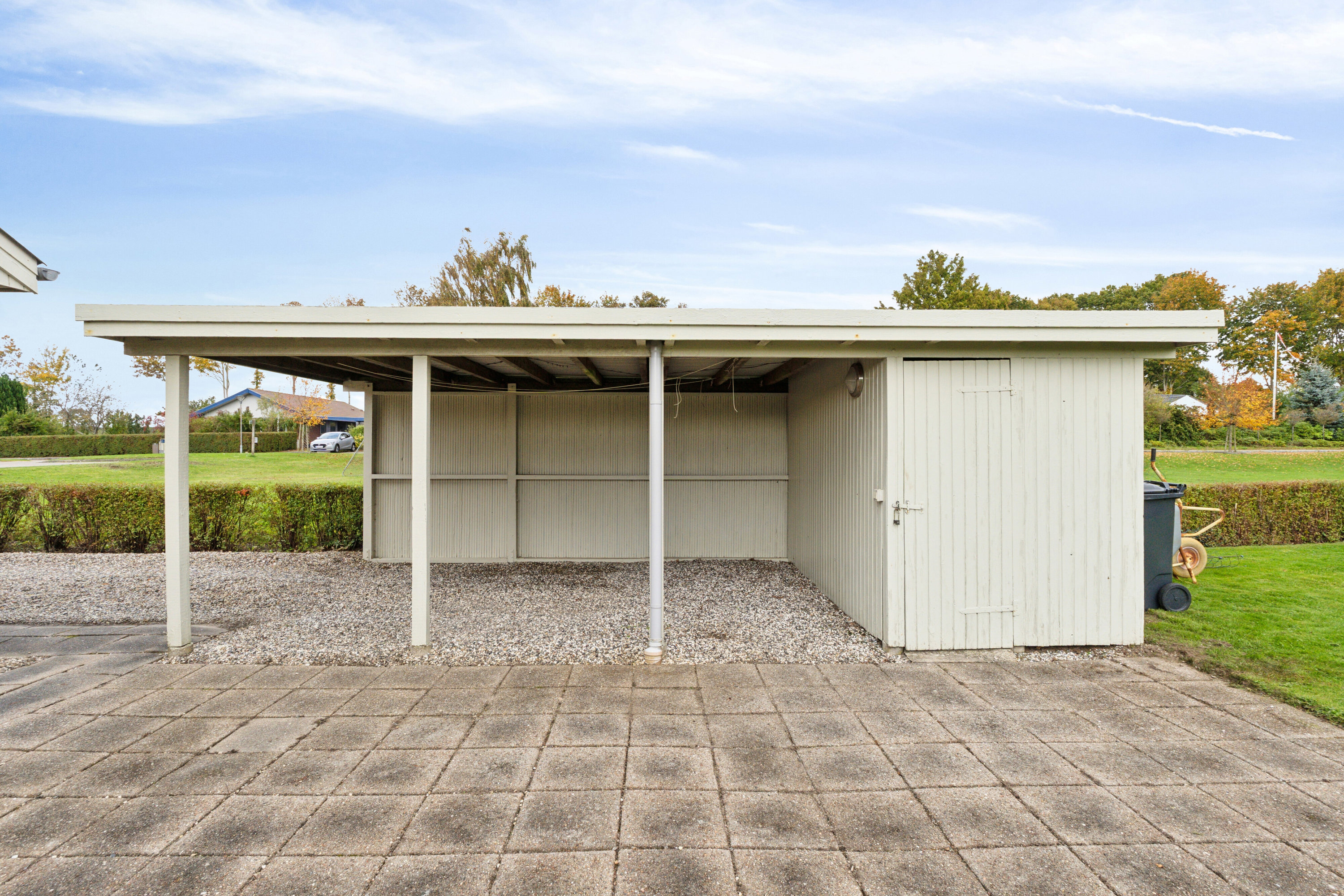 Fremhævet carport billede i fuldskærmstilstand. Billede af Nyhusvej 27, Bov, 6330 Padborg