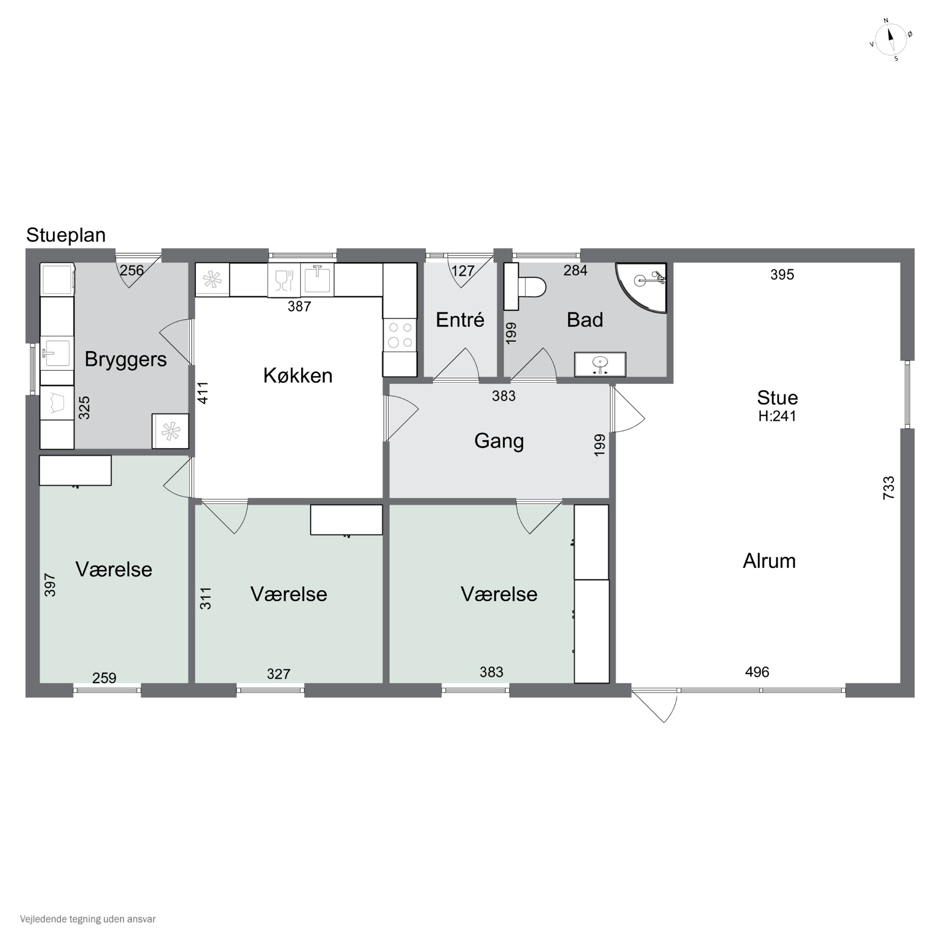 Plantegninger billede af Nyhusvej 27, Bov, 6330 Padborg