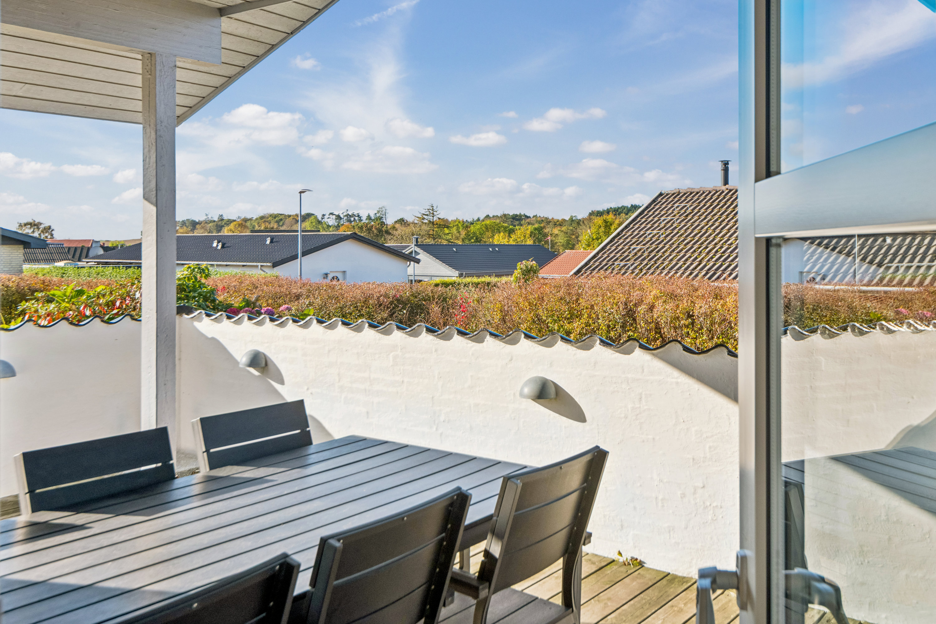 Fremhævet overdækket terrasse billede i fuldskærmstilstand. Billede af Degnevang 11, Øster Hornum, 9530 Støvring