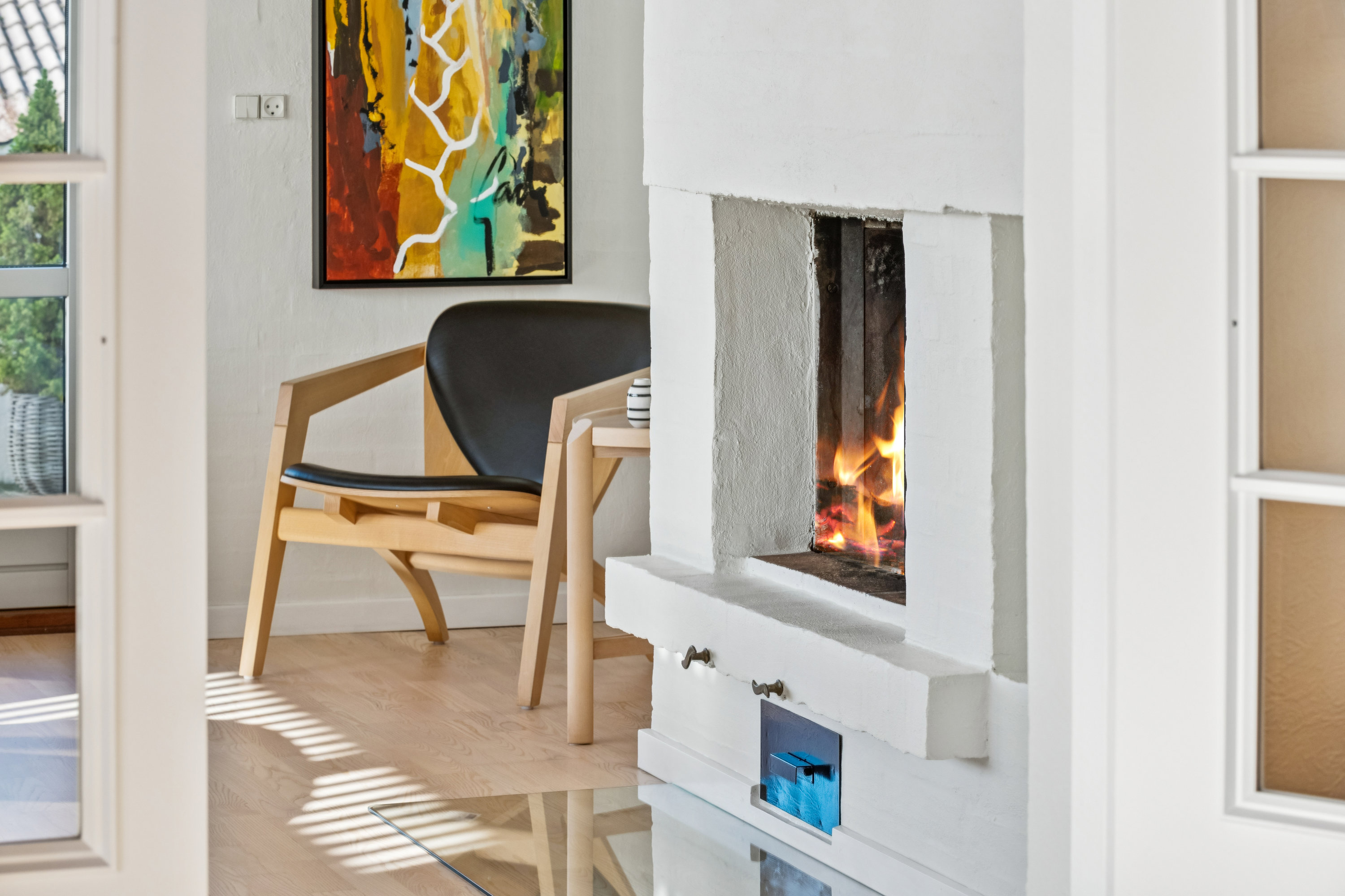 Fremhævet stue billede i fuldskærmstilstand. Billede af Degnevang 11, Øster Hornum, 9530 Støvring