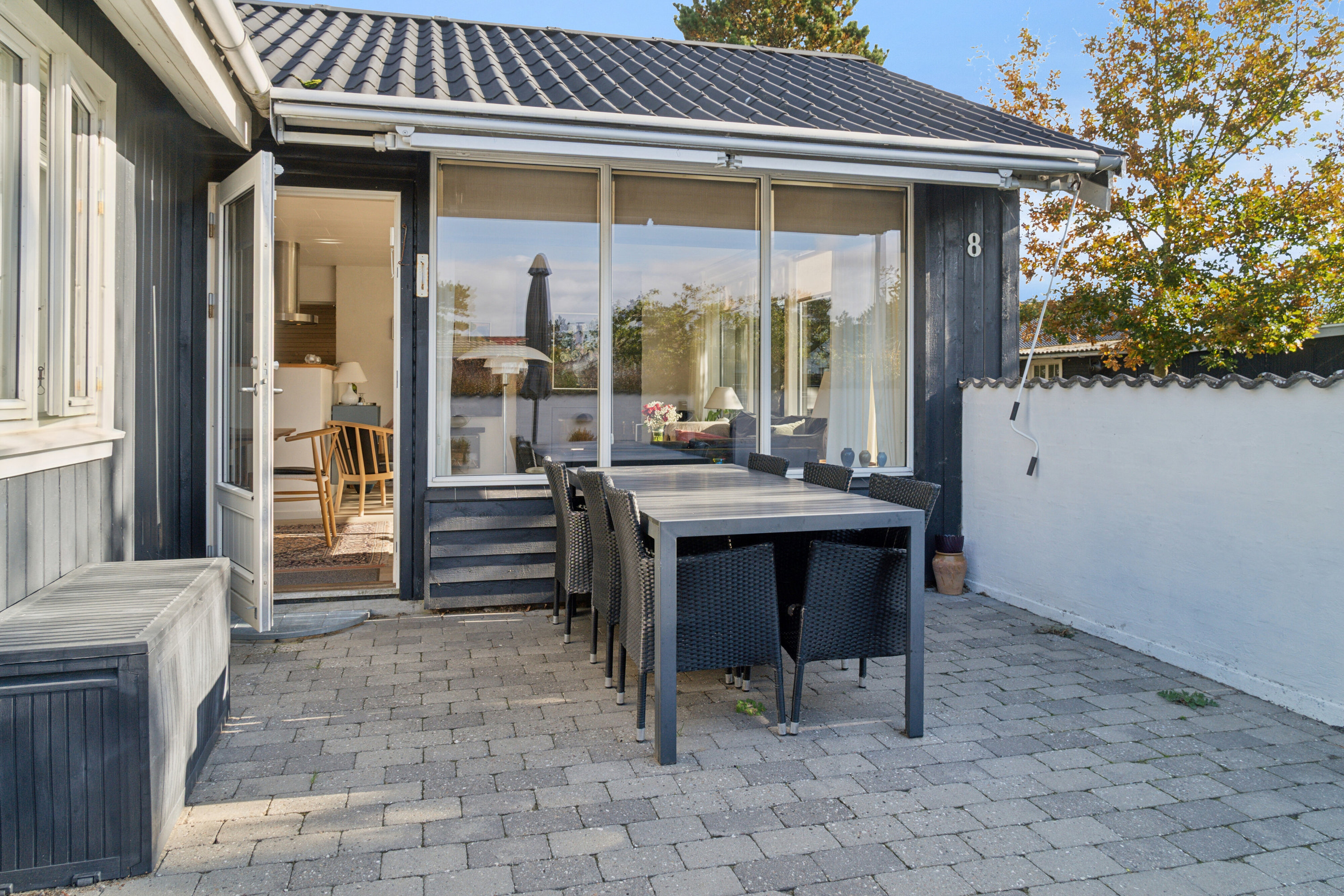 Fremhævet terrasse billede i fuldskærmstilstand. Billede af Gyldenrisvej 8, Kirke Stillinge, 4200 Slagelse