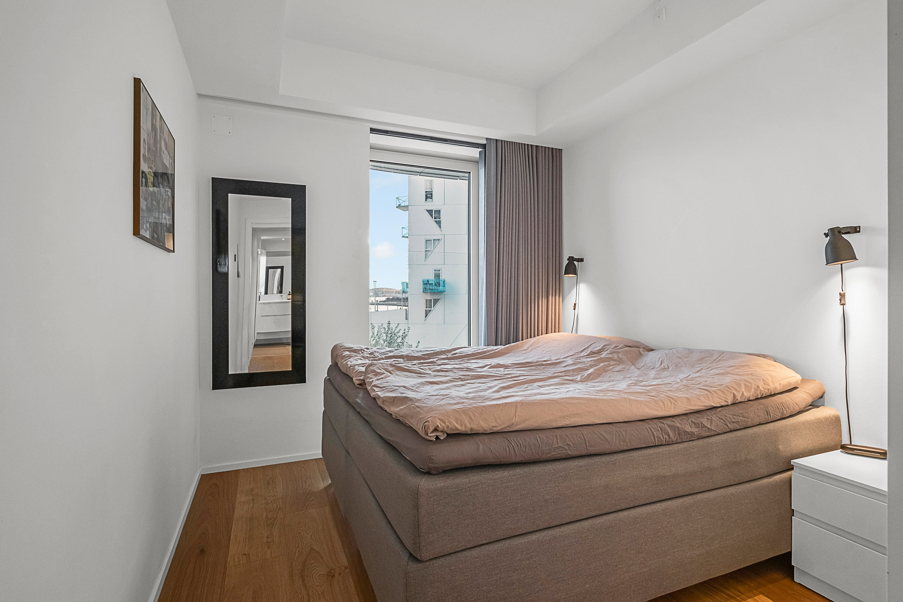 Fremhævet soveværelse billede i fuldskærmstilstand. Billede af Helga Pedersens Gade 59, 8000 Aarhus C