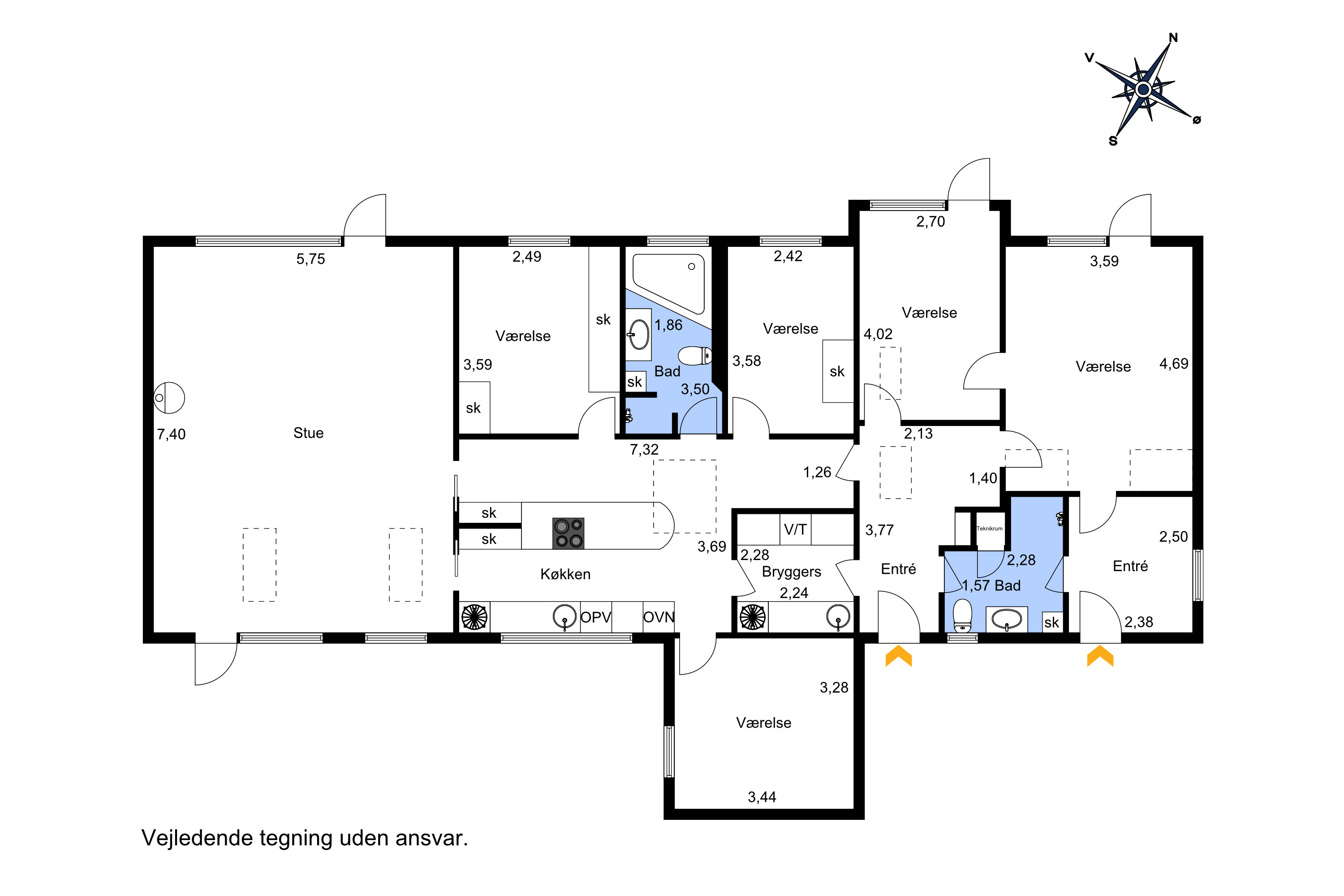Plantegninger billede af Bregnevej 6, Boeslum, 8400 Ebeltoft