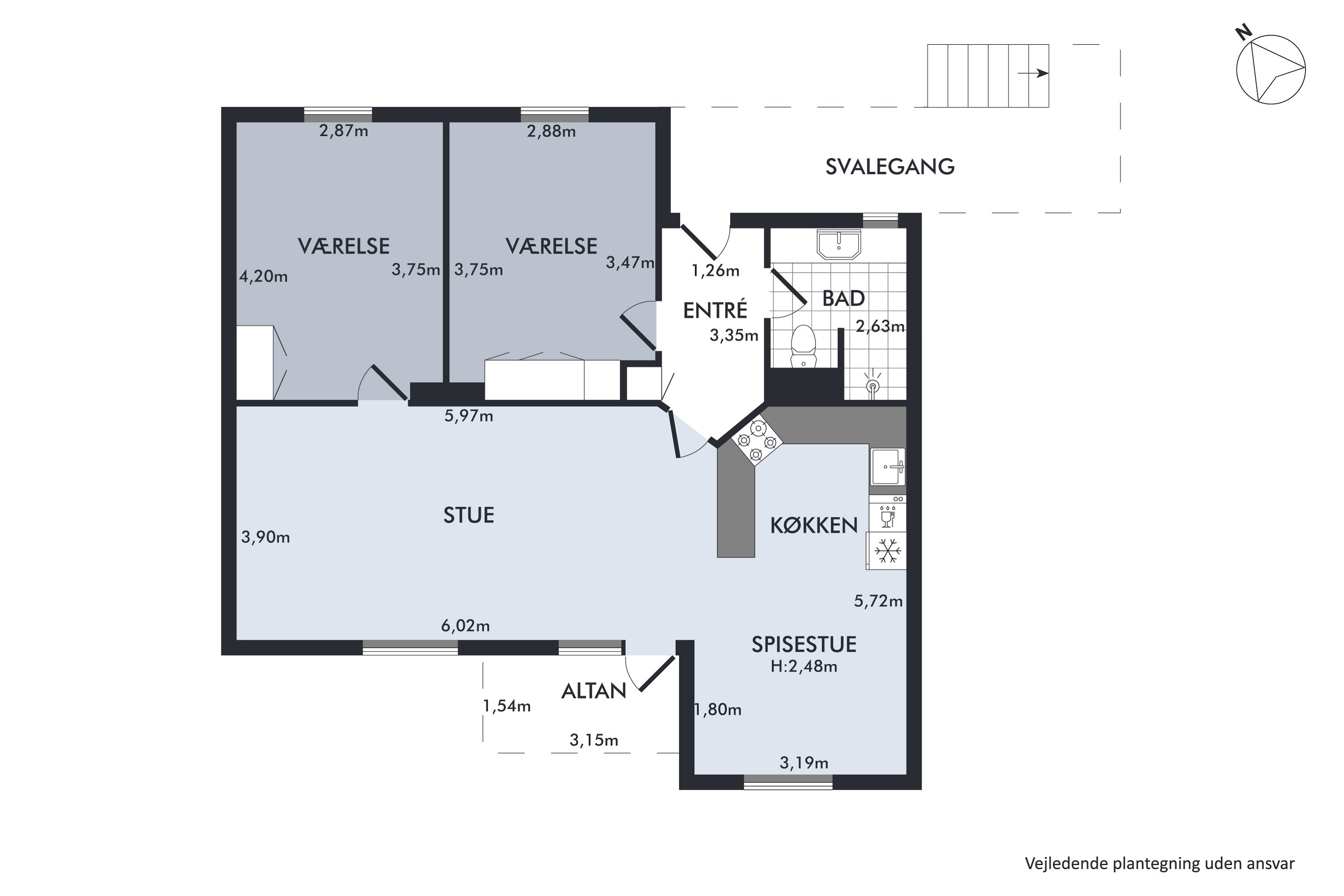 Plantegninger billede af Skansen 16, 1. th., 8400 Ebeltoft