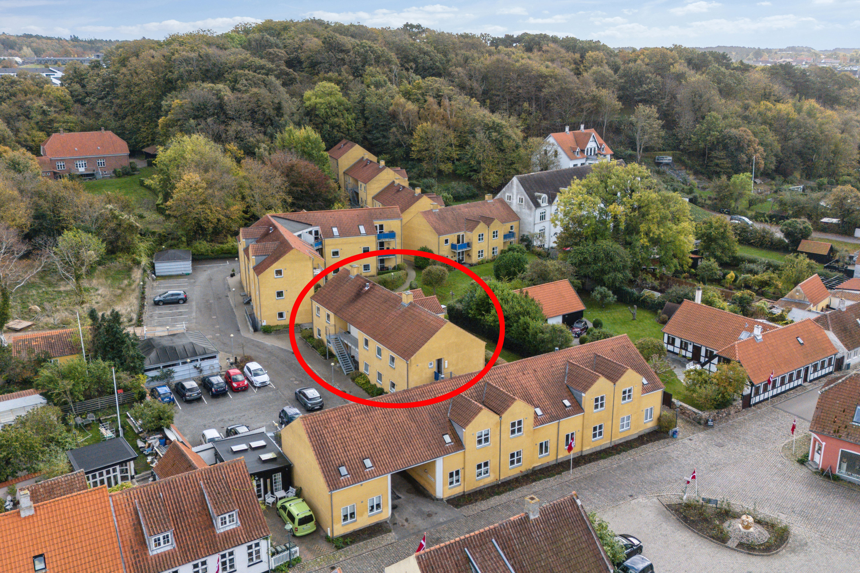 Fremhævet luftfoto billede i fuldskærmstilstand. Billede af Skansen 16, 1. th., 8400 Ebeltoft