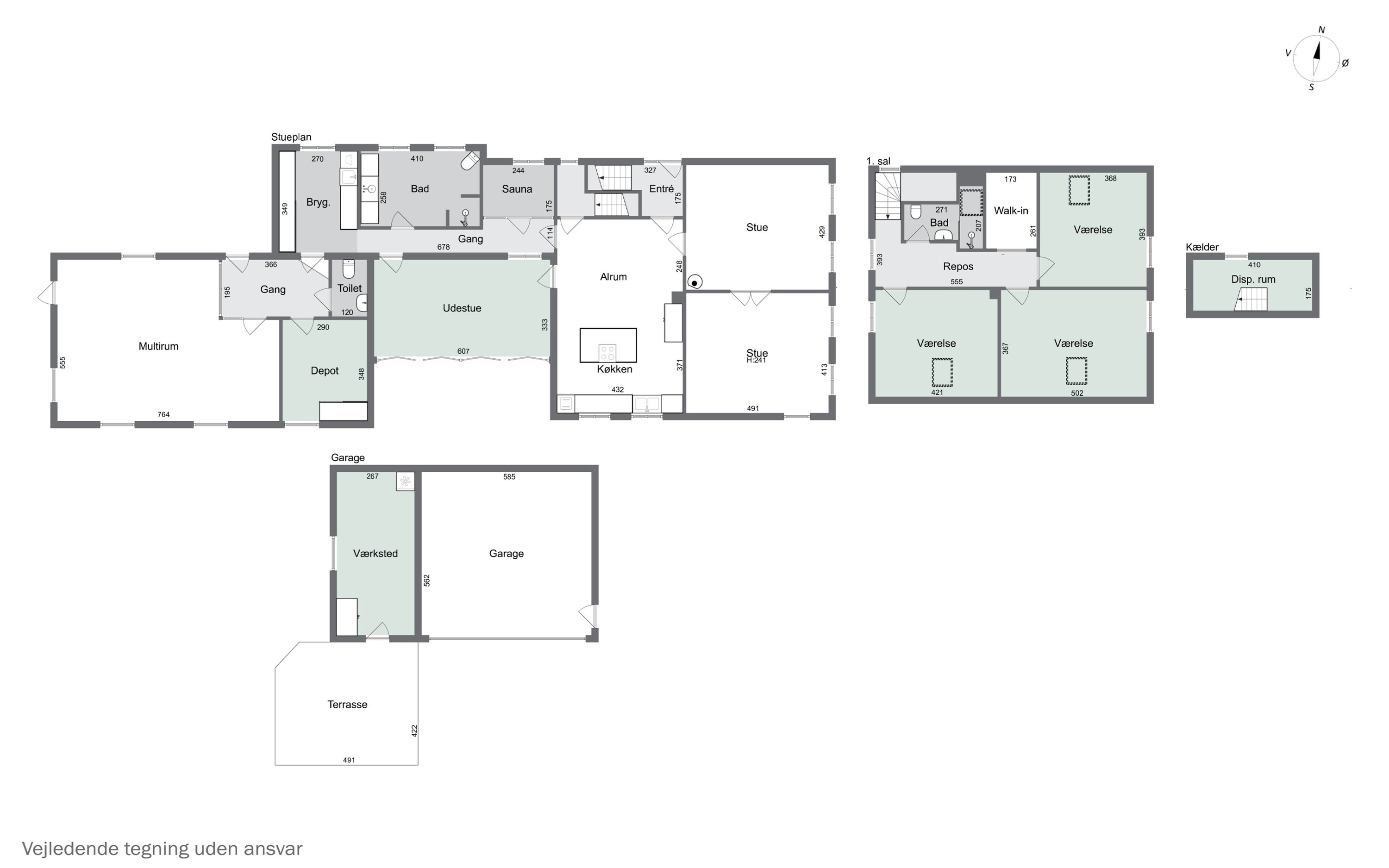 Plantegninger billede af Bovvej 29, 6330 Padborg