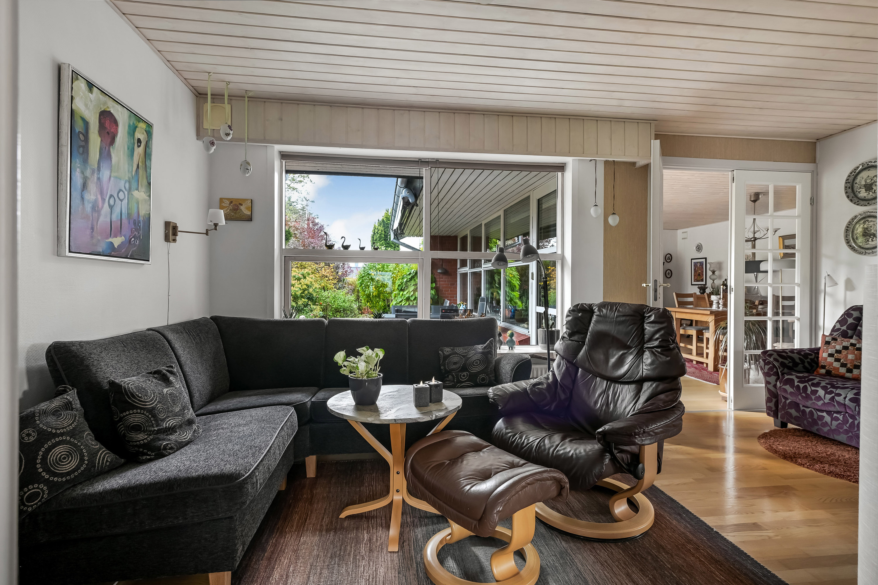 Fremhævet stue billede i fuldskærmstilstand. Billede af Kulsøvej 5, 7200 Grindsted