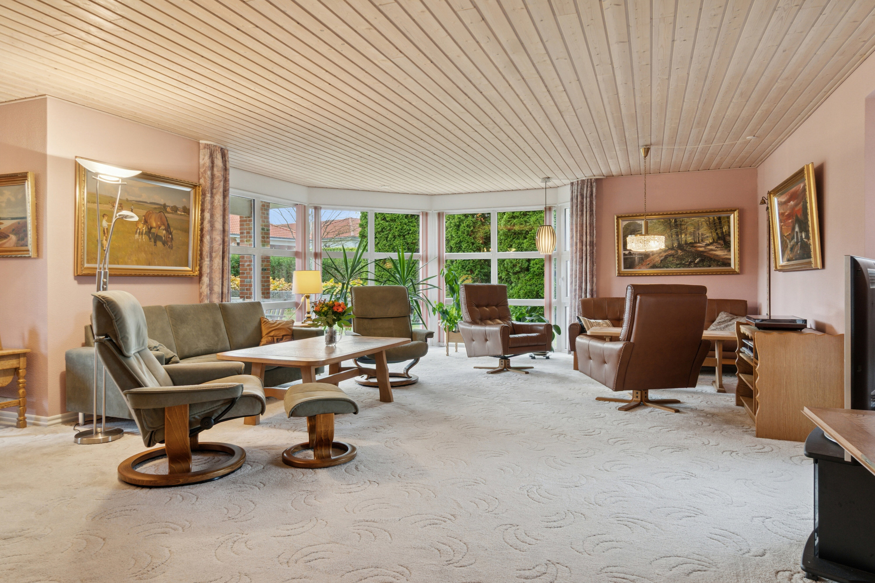 Fremhævet stue billede i fuldskærmstilstand. Billede af Stjernelunden 14, 4250 Fuglebjerg