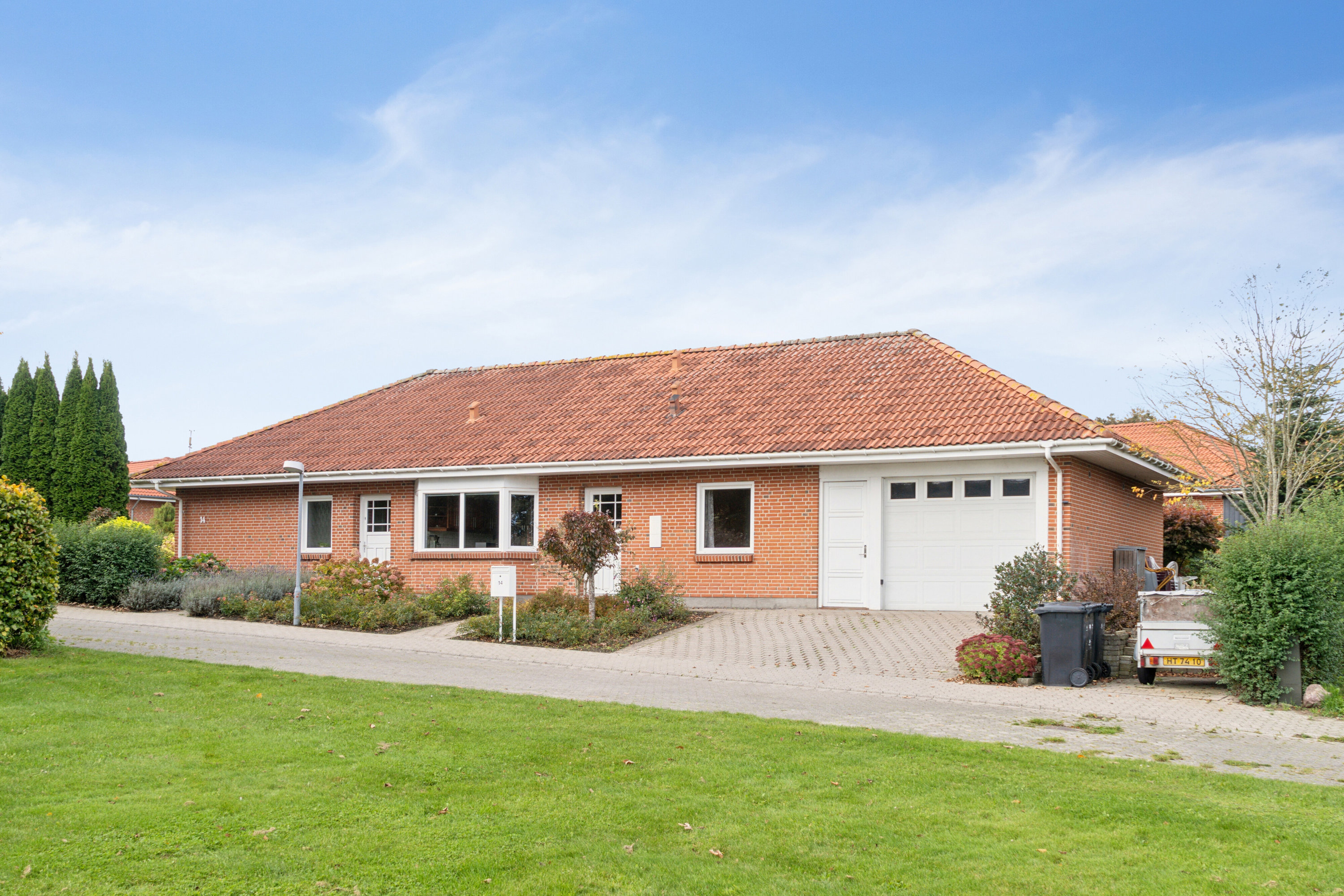 Fremhævet set fra vejen billede i fuldskærmstilstand. Billede af Stjernelunden 14, 4250 Fuglebjerg