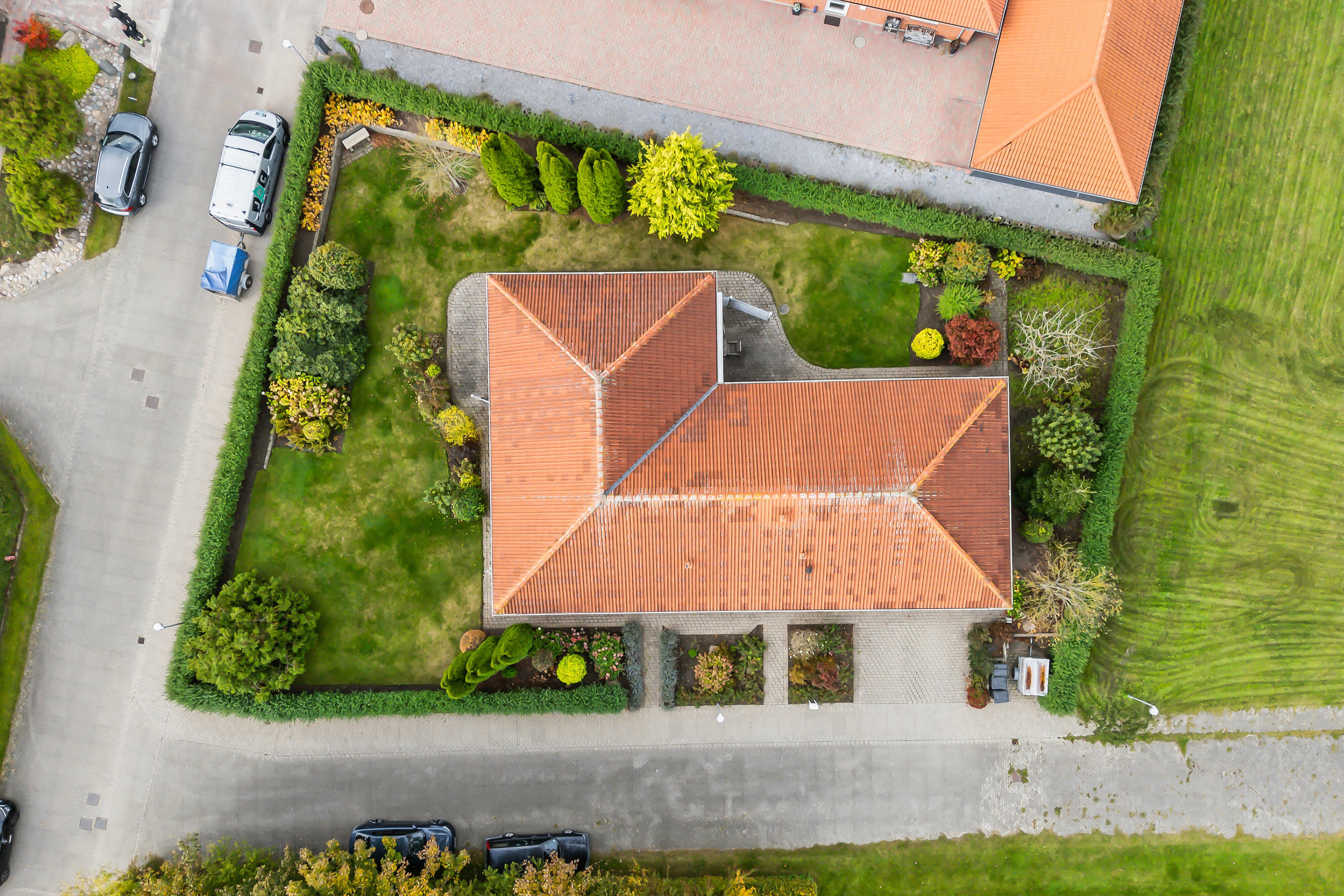 Miniaturebillede 2: luftfoto. Billede af Stjernelunden 14, 4250 Fuglebjerg