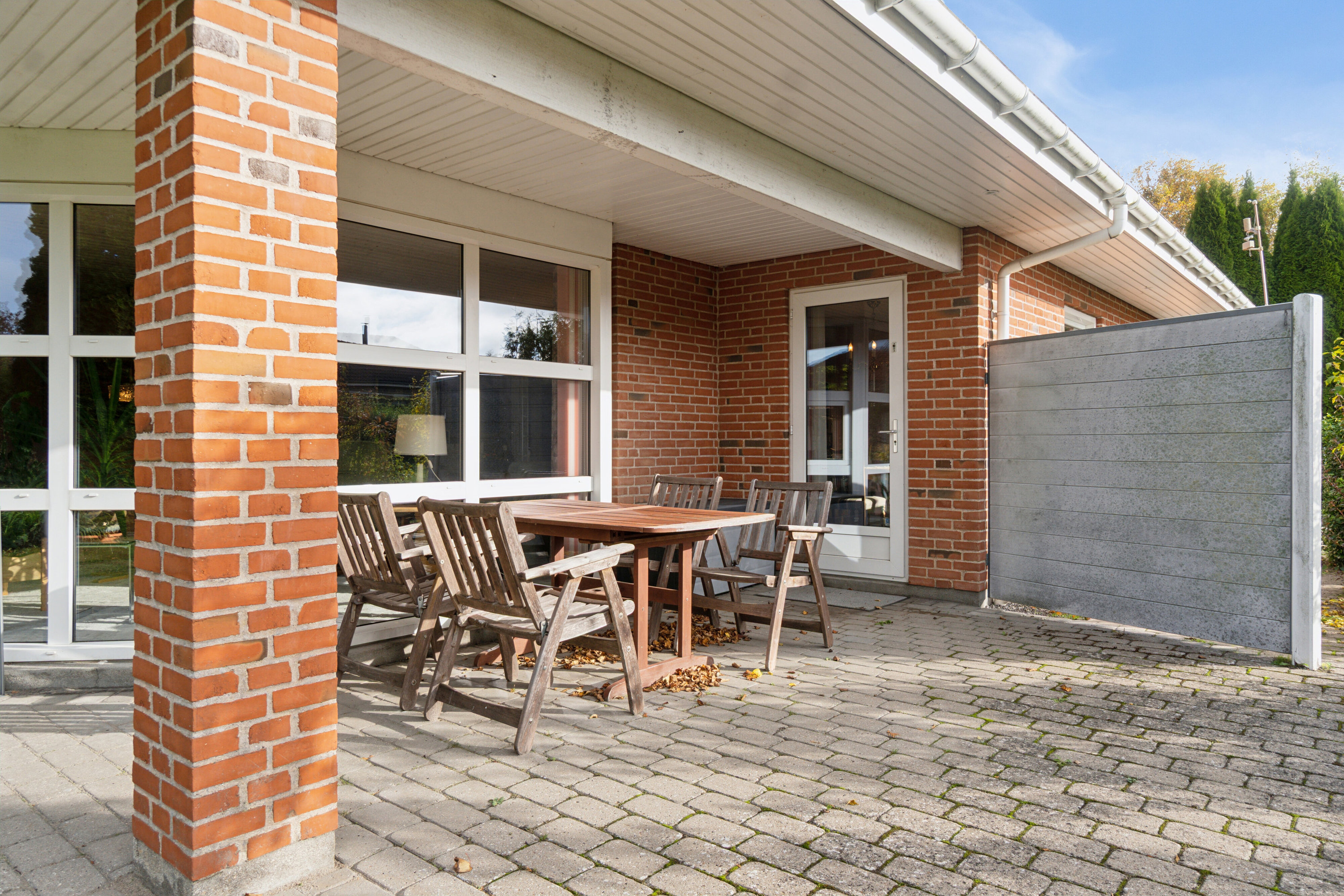 Fremhævet overdækket terrasse billede i fuldskærmstilstand. Billede af Stjernelunden 14, 4250 Fuglebjerg