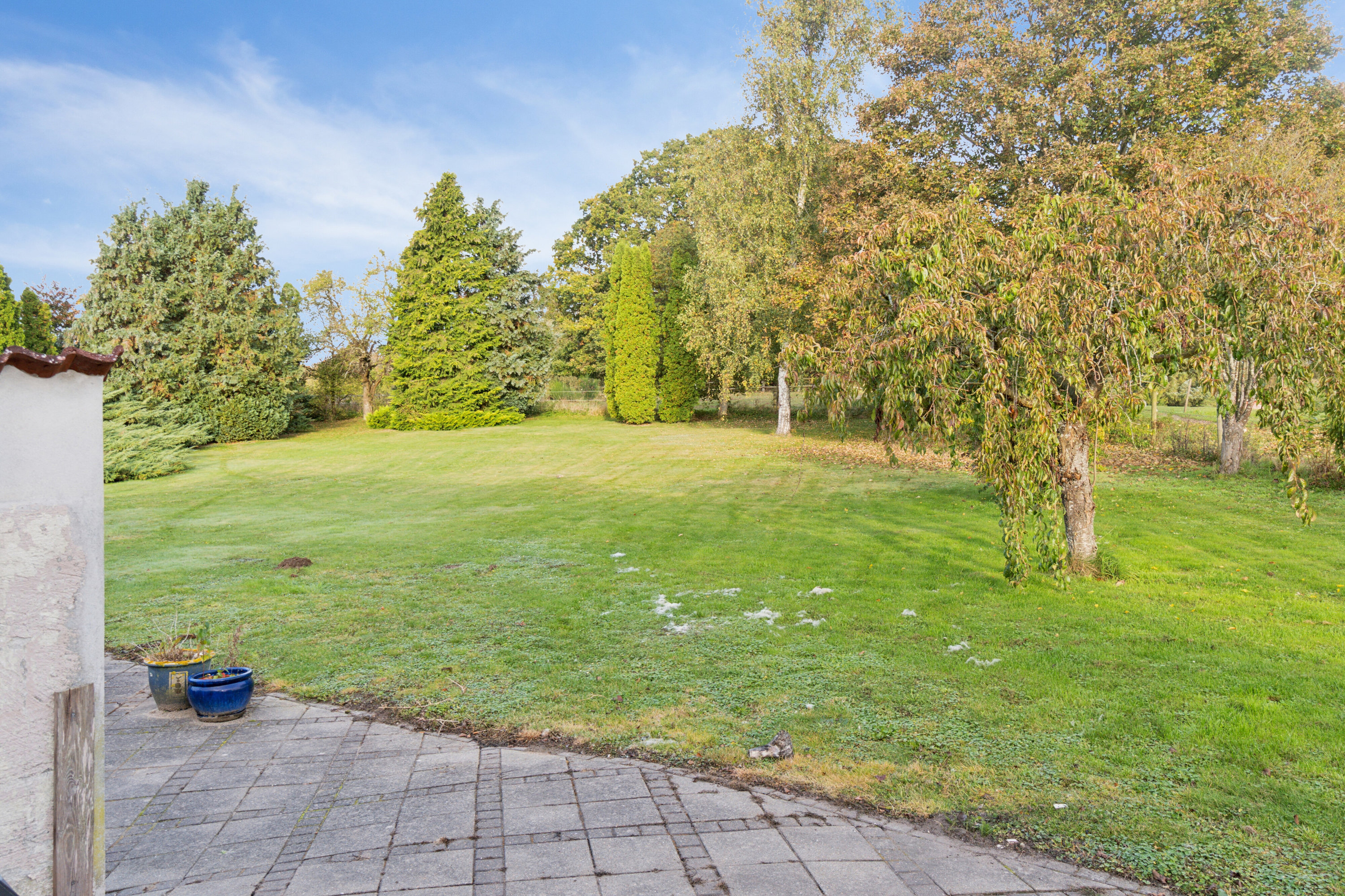 Fremhævet set fra haven billede i fuldskærmstilstand. Billede af Sorøvej 372, Ganges Bro, 4700 Næstved