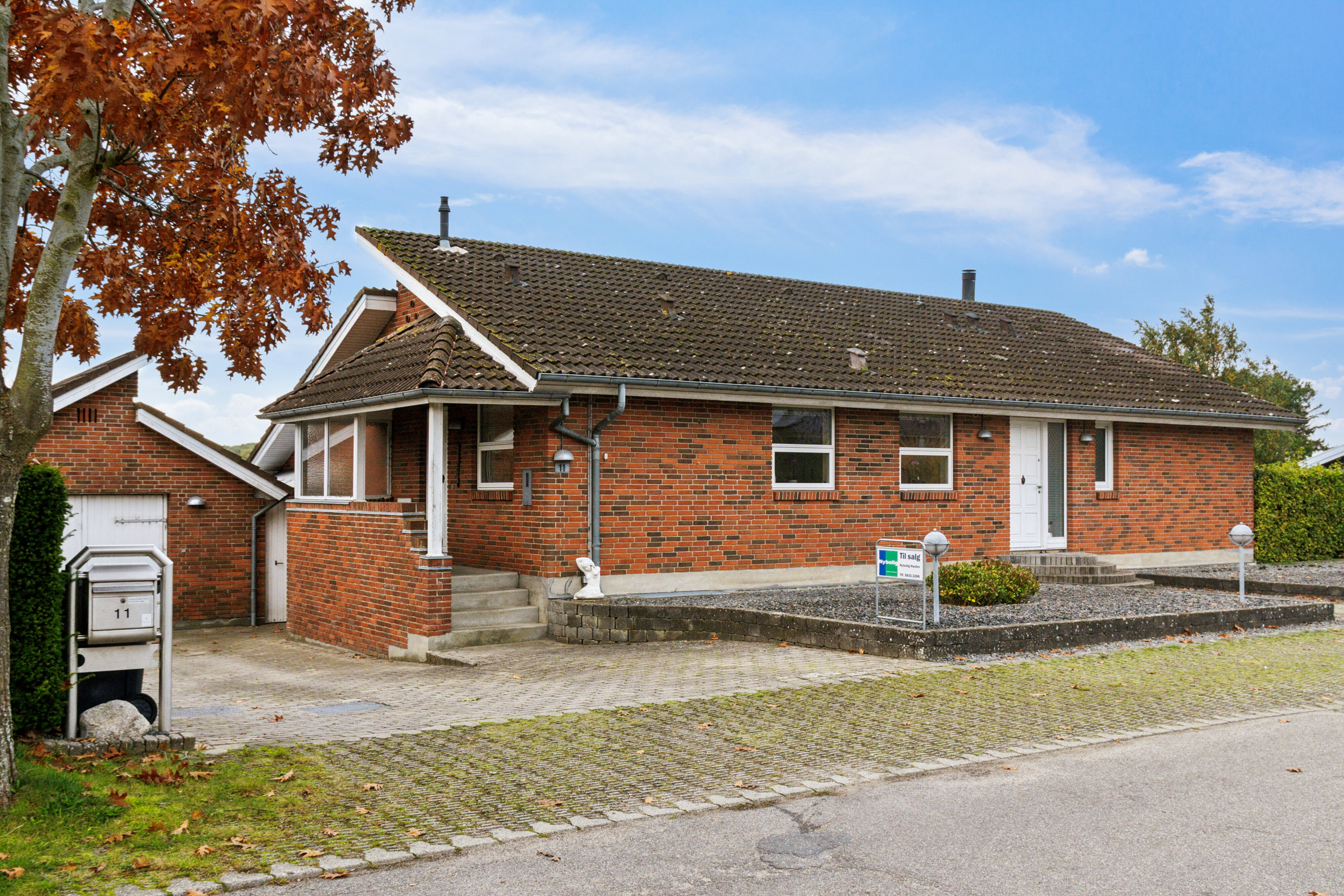 Fremhævet set fra vejen billede i fuldskærmstilstand. Billede af Dalbovej 11, Dalby, 4690 Haslev