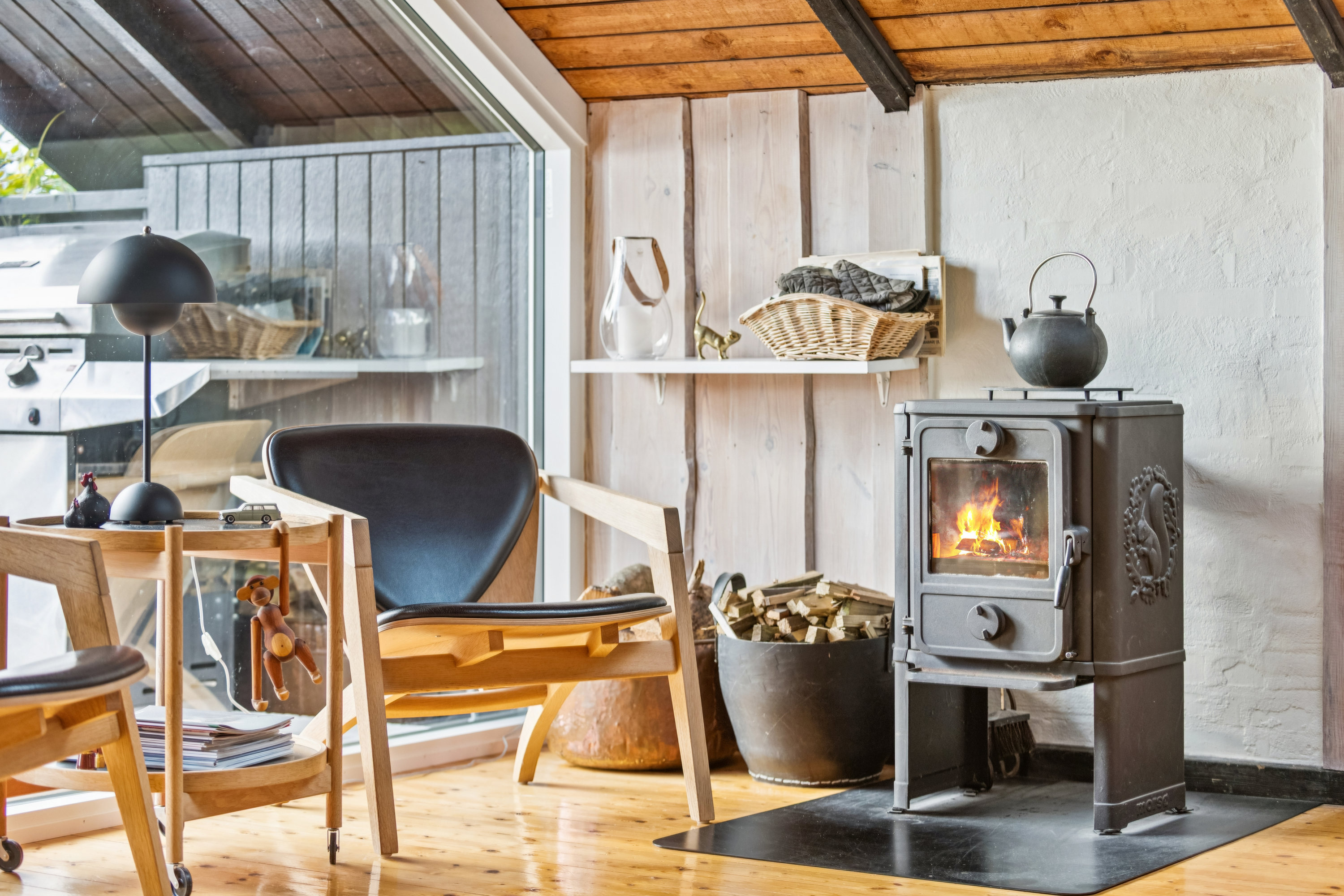 Fremhævet stue billede i fuldskærmstilstand. Billede af Båken 25, 9240 Nibe