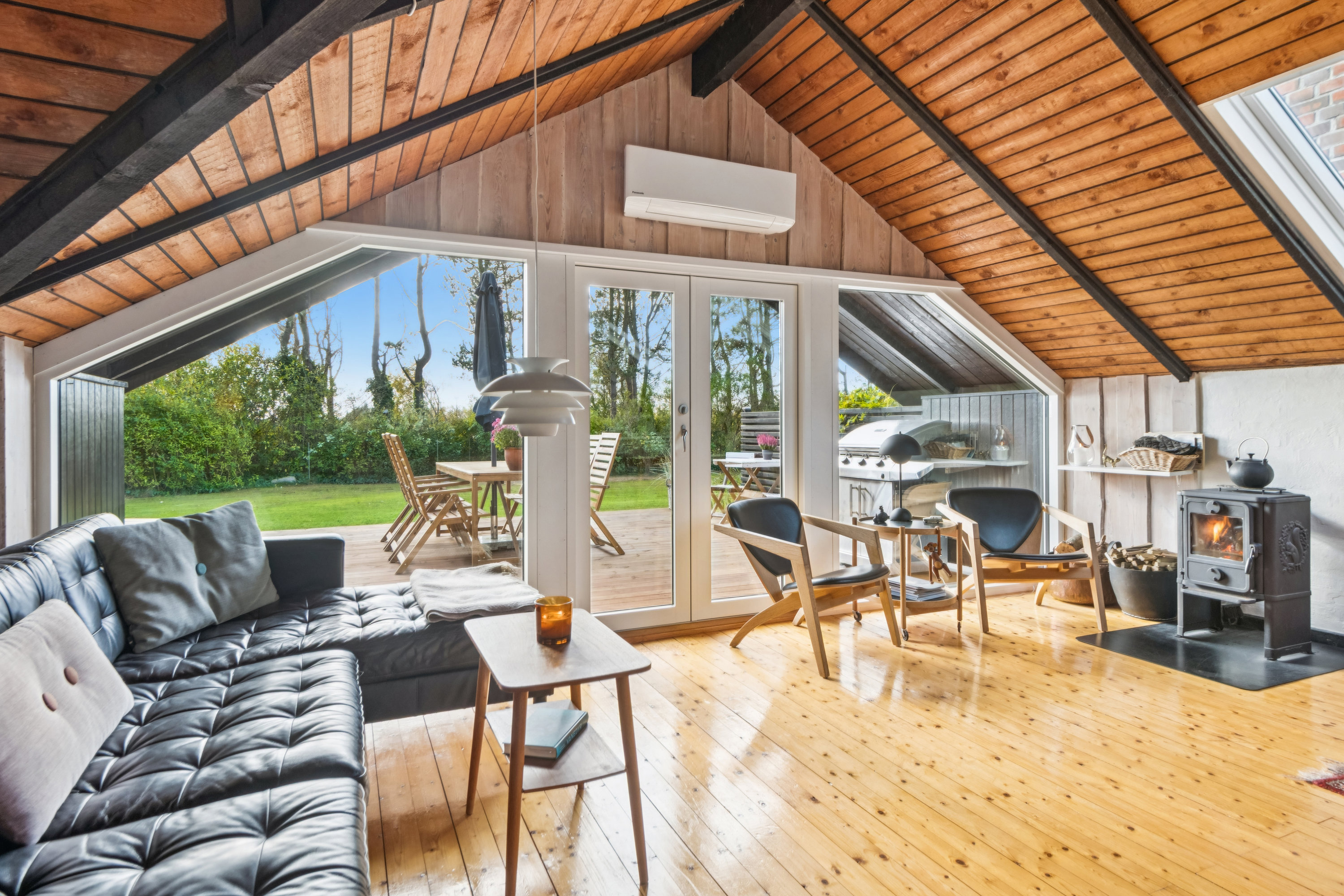 Fremhævet stue billede i fuldskærmstilstand. Billede af Båken 25, 9240 Nibe