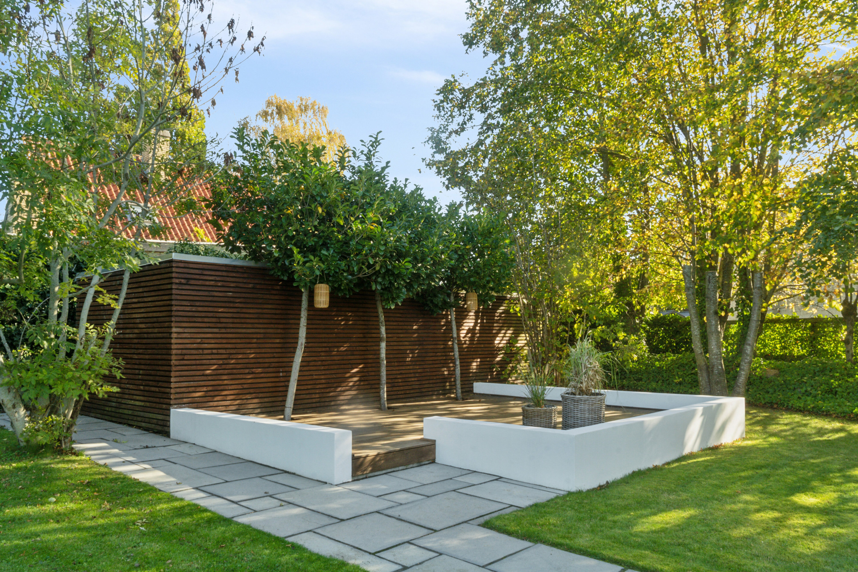 Fremhævet set fra haven billede i fuldskærmstilstand. Billede af Holmegårdsvej 41, 8270 Højbjerg