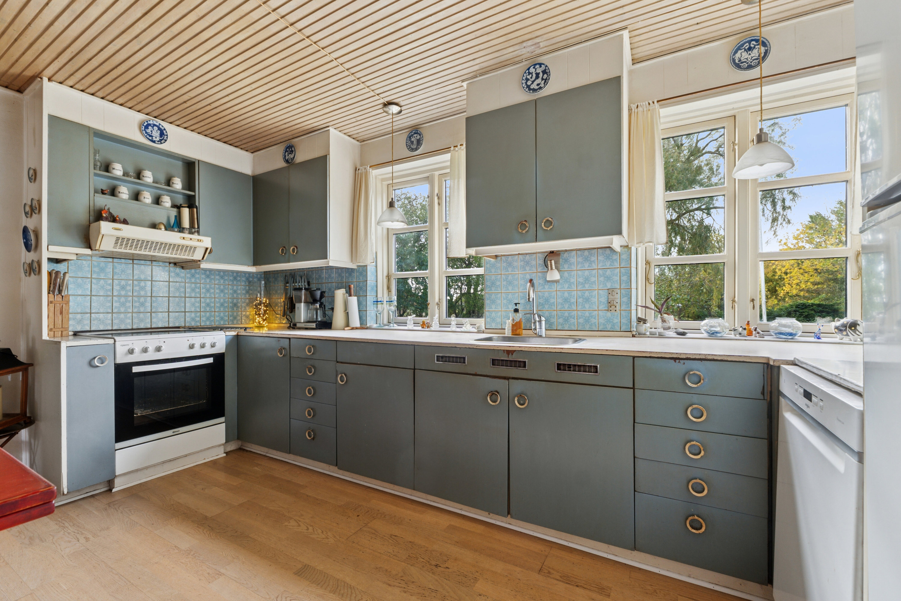 Fremhævet køkken billede i fuldskærmstilstand. Billede af Ristingevej 75, Hesselbjerg, 5932 Humble