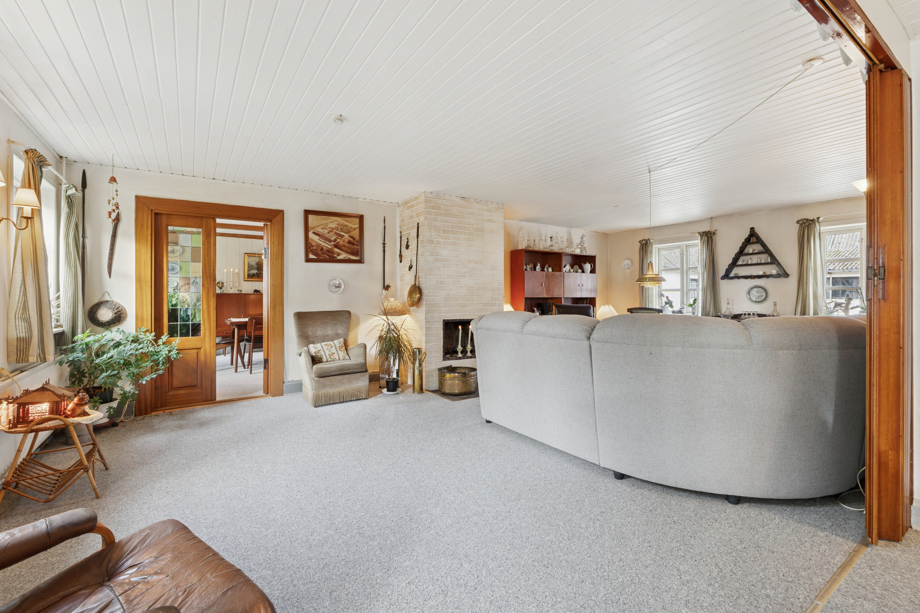 Fremhævet stue billede i fuldskærmstilstand. Billede af Ristingevej 75, Hesselbjerg, 5932 Humble