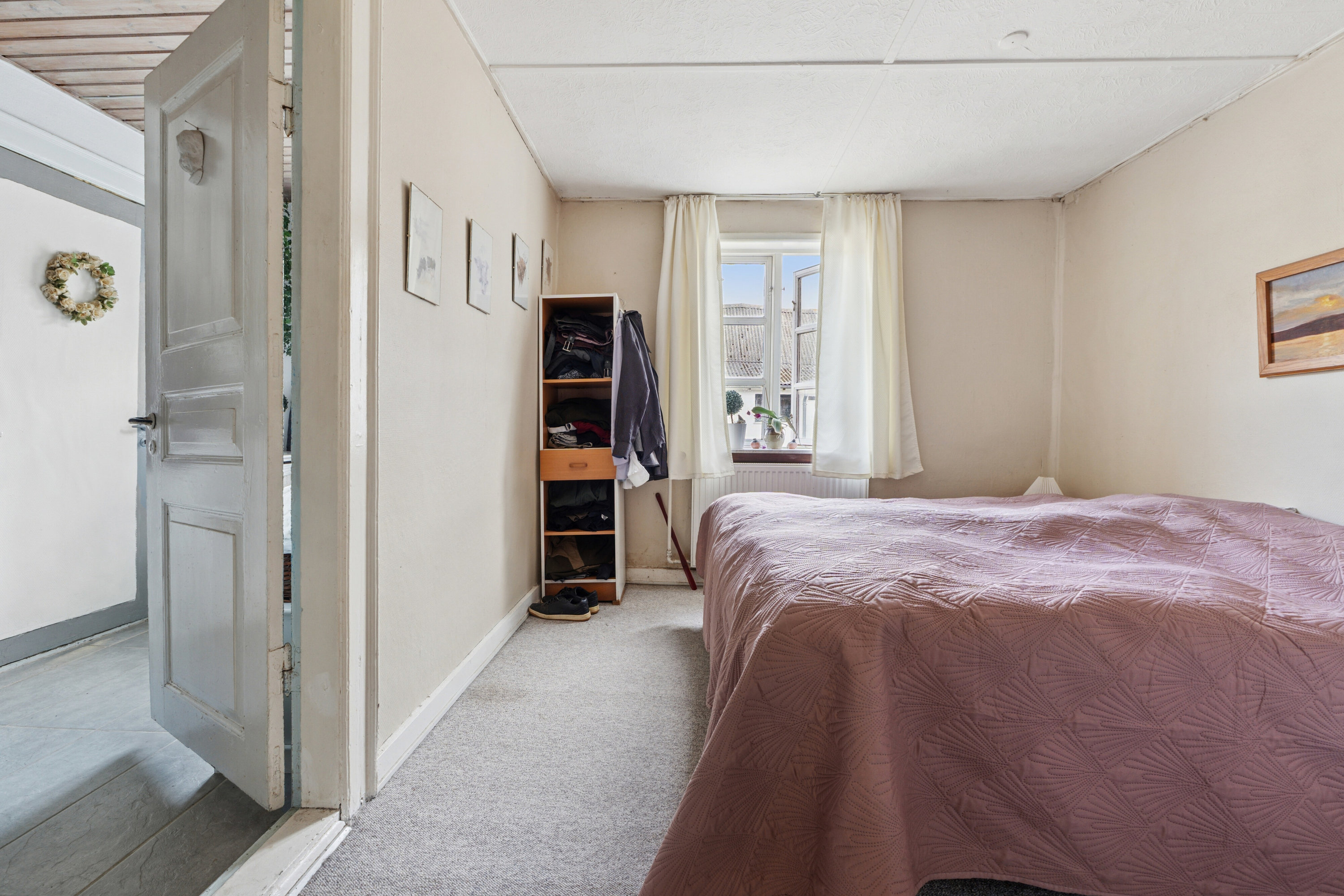 Fremhævet soveværelse billede i fuldskærmstilstand. Billede af Ristingevej 75, Hesselbjerg, 5932 Humble