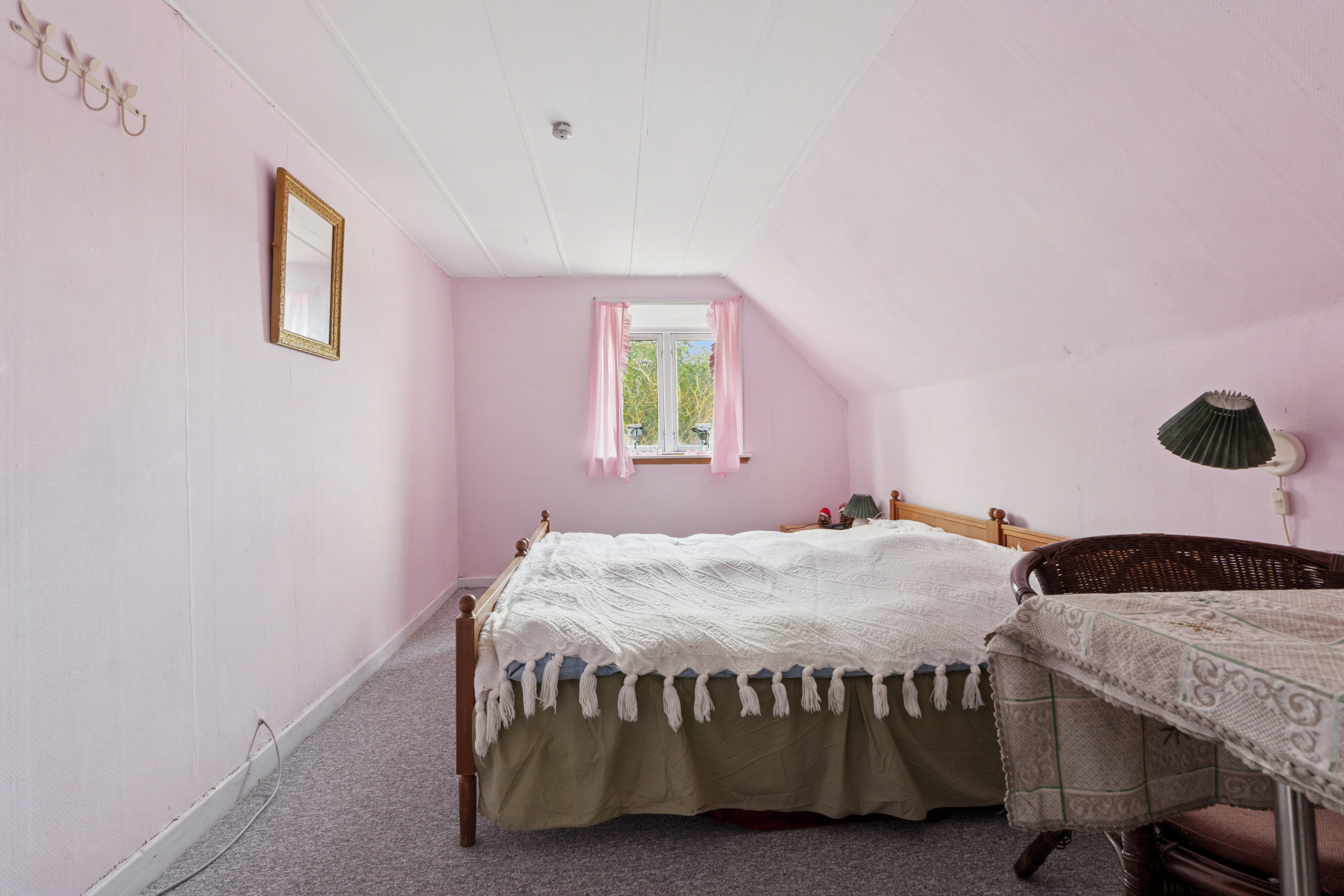 Fremhævet soveværelse billede i fuldskærmstilstand. Billede af Ristingevej 75, Hesselbjerg, 5932 Humble