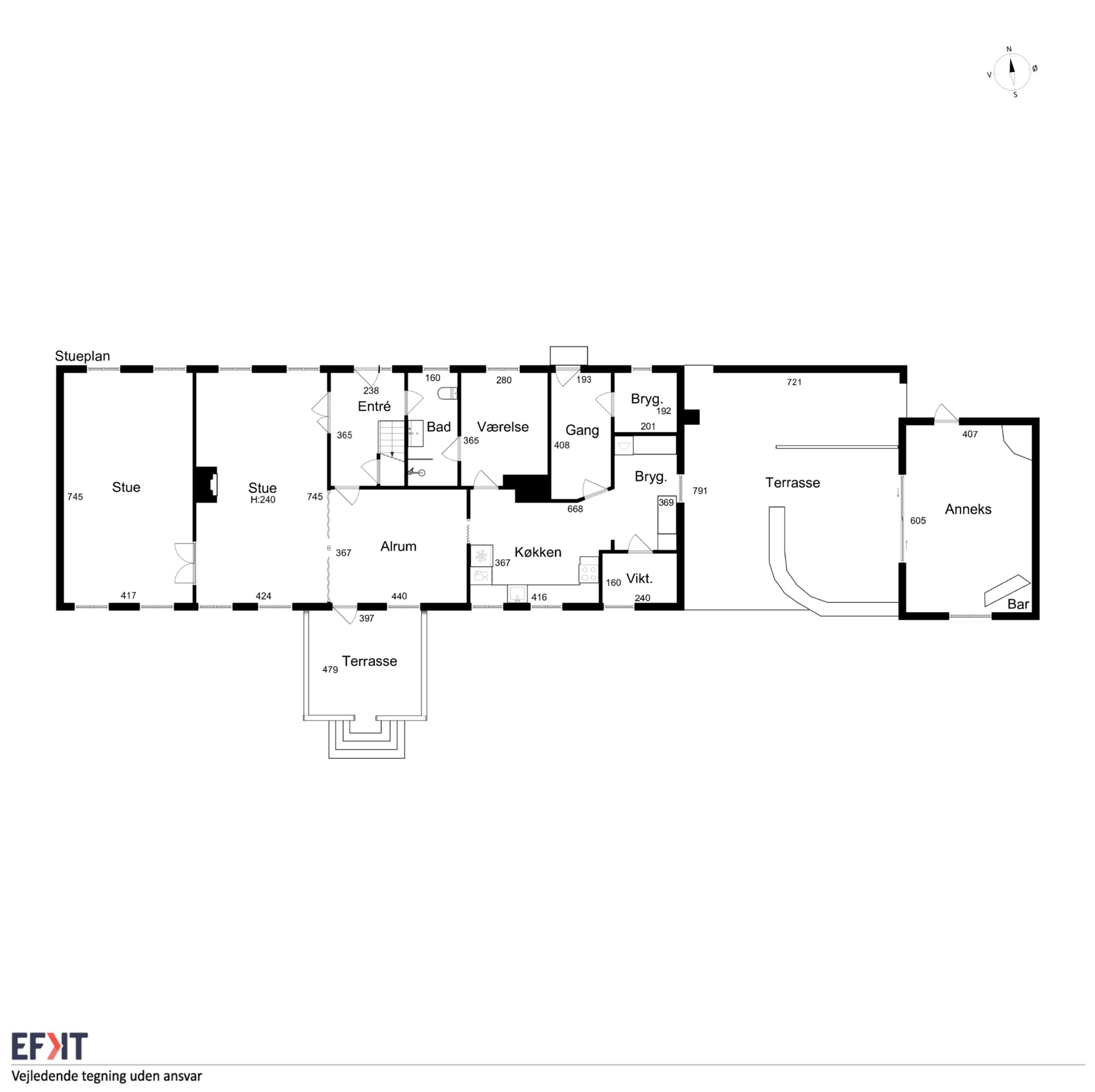Plantegninger billede af Ristingevej 75, Hesselbjerg, 5932 Humble