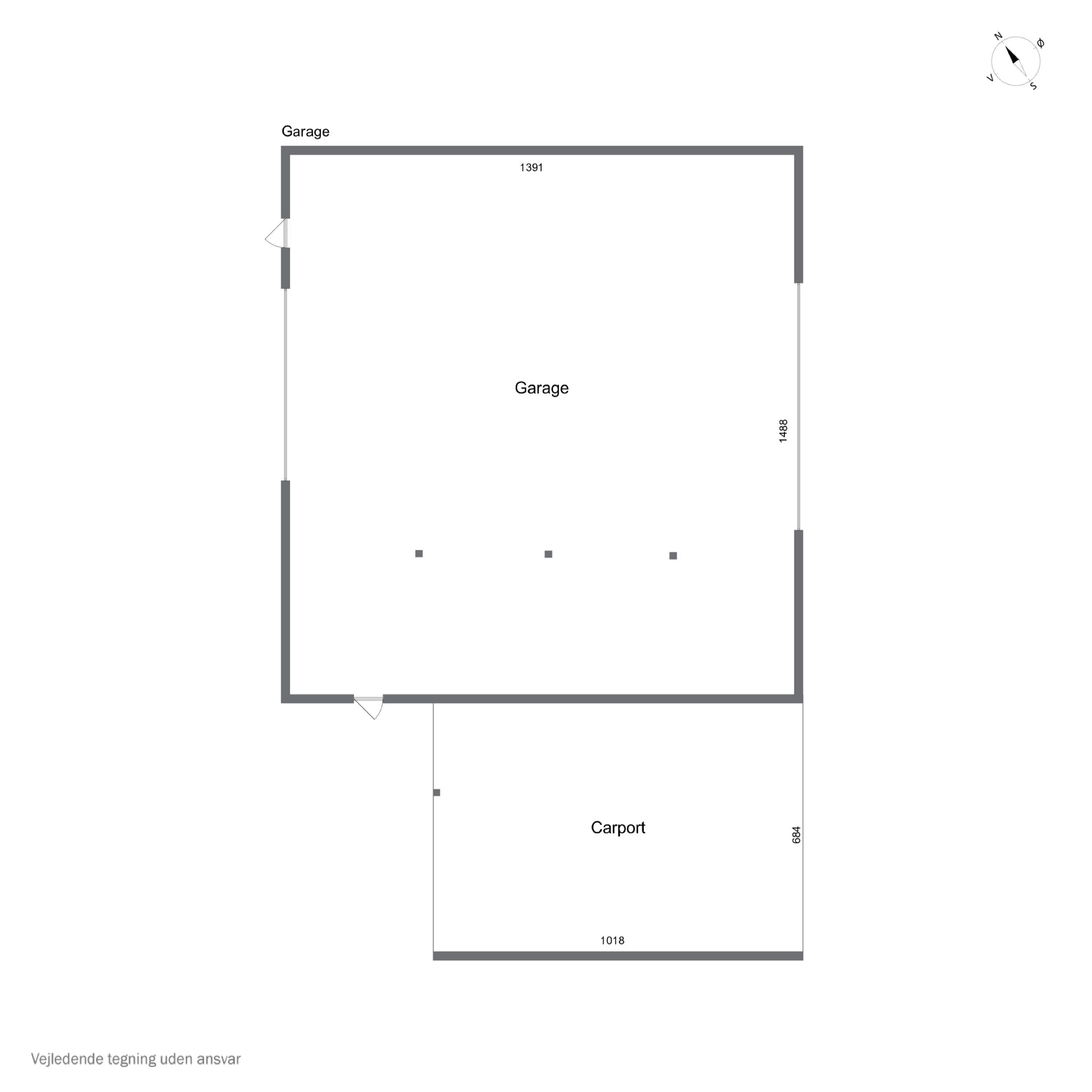 Plantegninger billede af Grønnegade 21+23, Ulbølle, 5762 Vester Skerninge